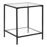 BEISTELLTISCH Norrtälje - Transparent, Glas (45/45/55cm) - [en.casa]