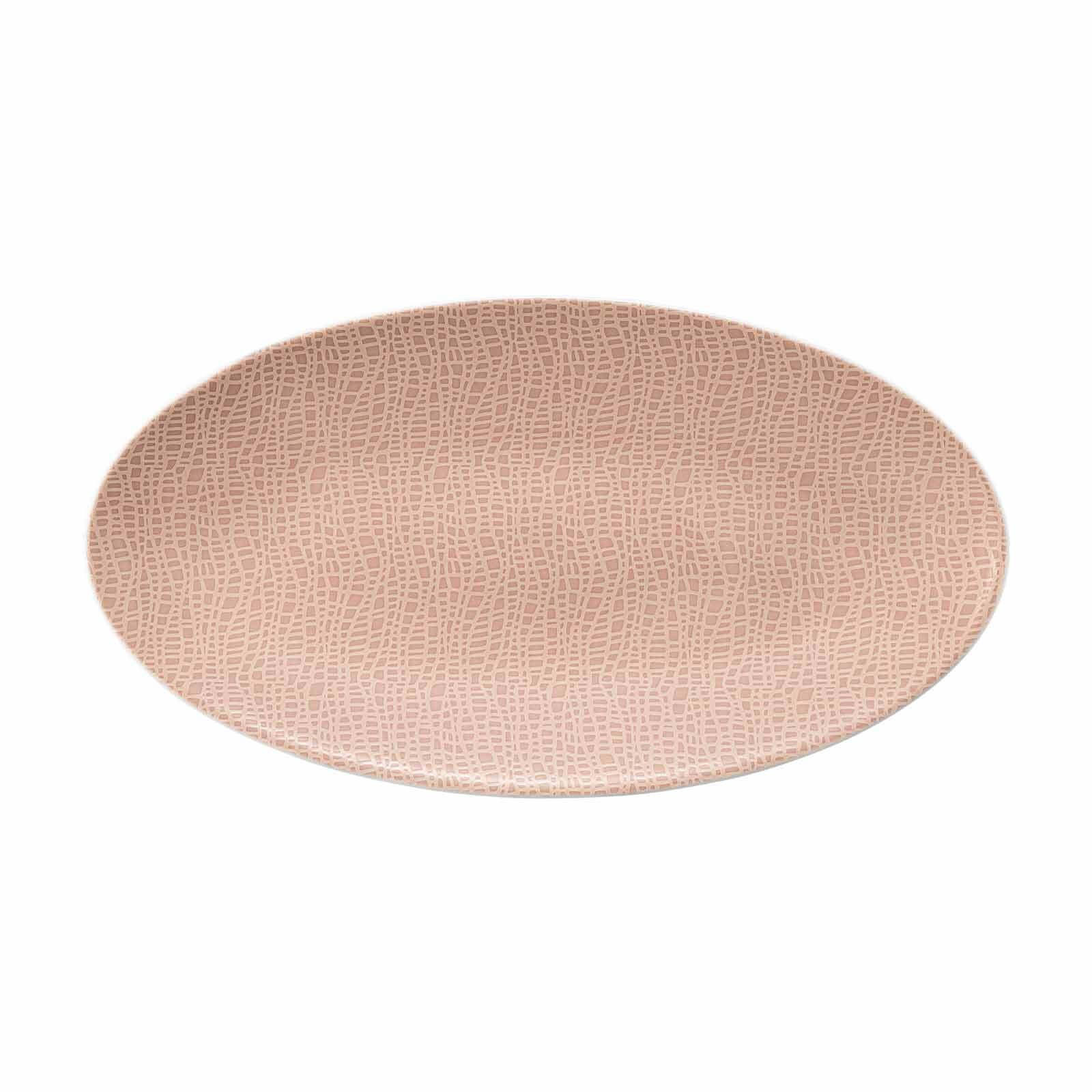 SERVIERPLATTE Life Fashion Posh Rose 33x18 cm - Rosa, Keramik (17.9/2.5/32.9cm) - Seltmann Weiden