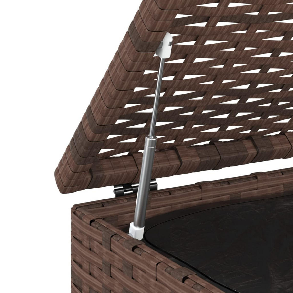 GARTEN-KISSENBOX PE Rattan 100x97,5x104 cm Braun - Braun, Kunststoff (100/104/97.5cm) - furnicato