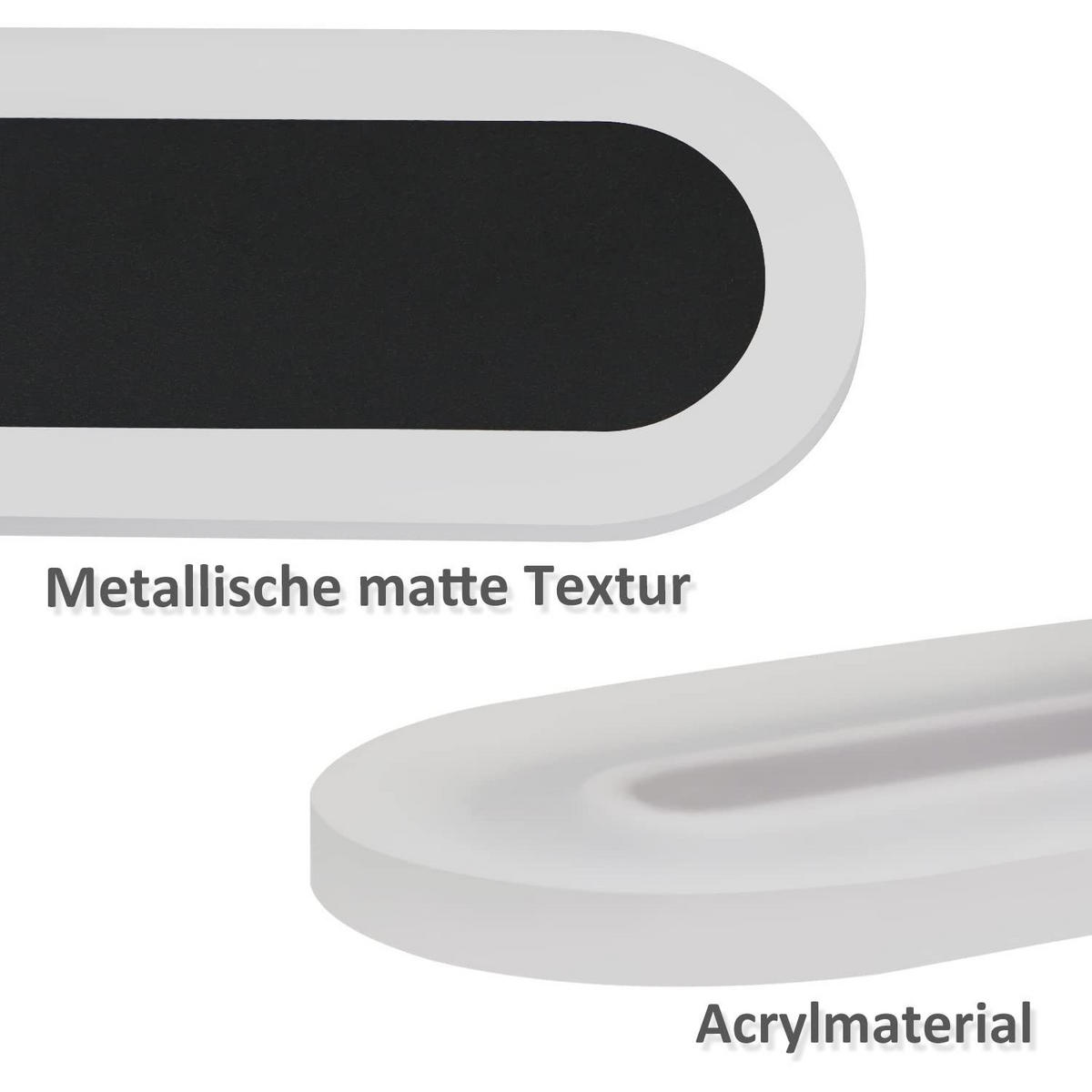 LED nástěnné svítidlo Yauger 50/8/4cm - černá, kov (8/4/50cm) - Nettlife