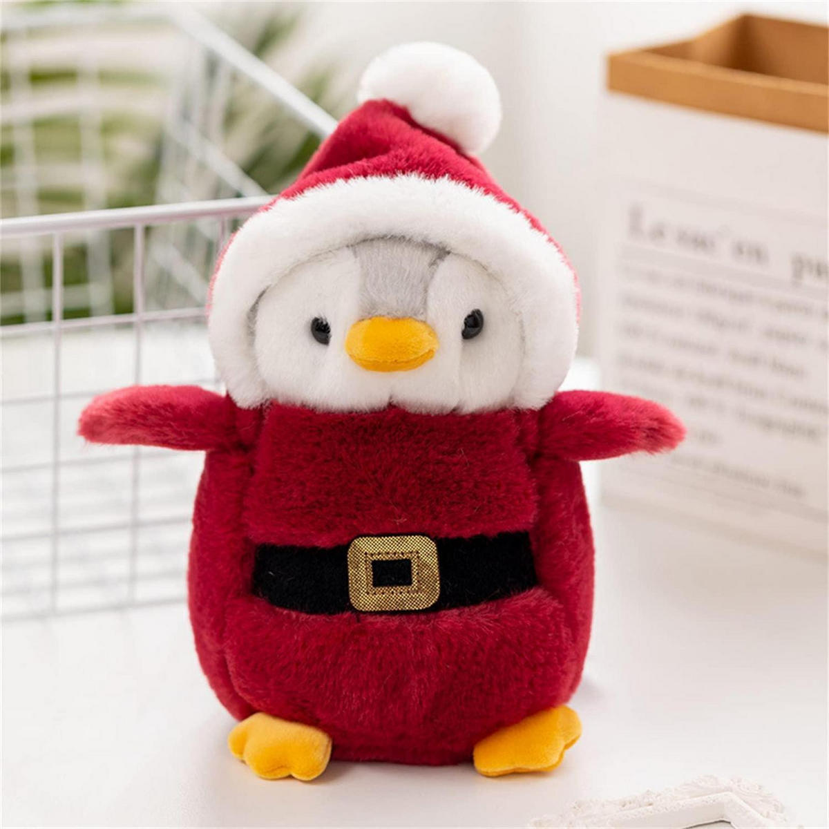 STOFFTIER Pinguin 20 cm - Rot, Textil (15/20cm)