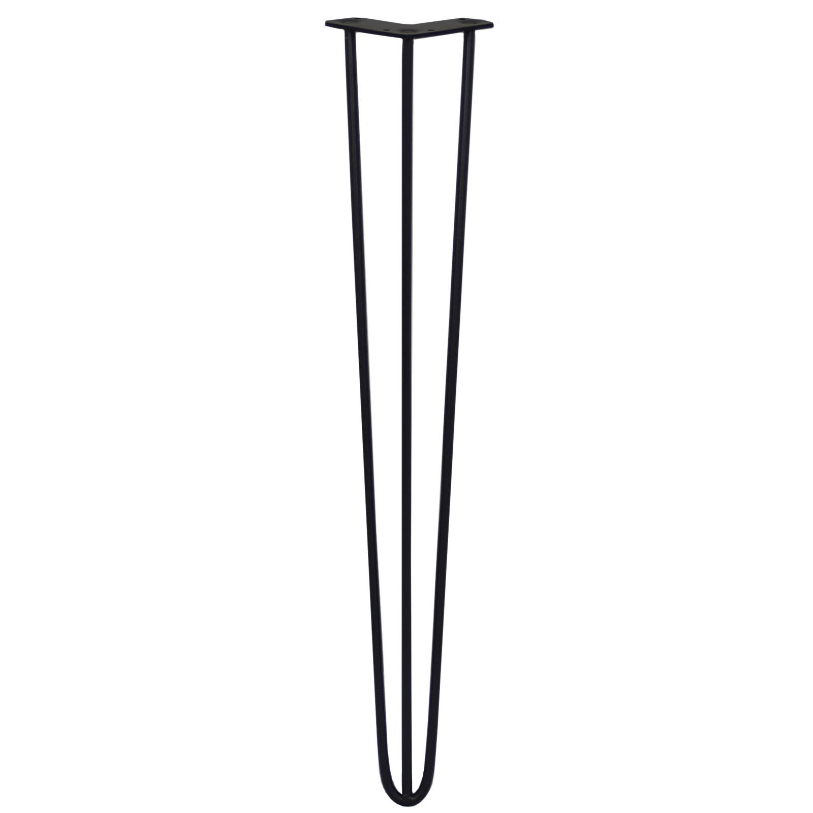 TISCHBEINESET 4 x Hairpin Legs 71cm -Schwarz - Schwarz, Metall (10/1/10cm) - Monstershop