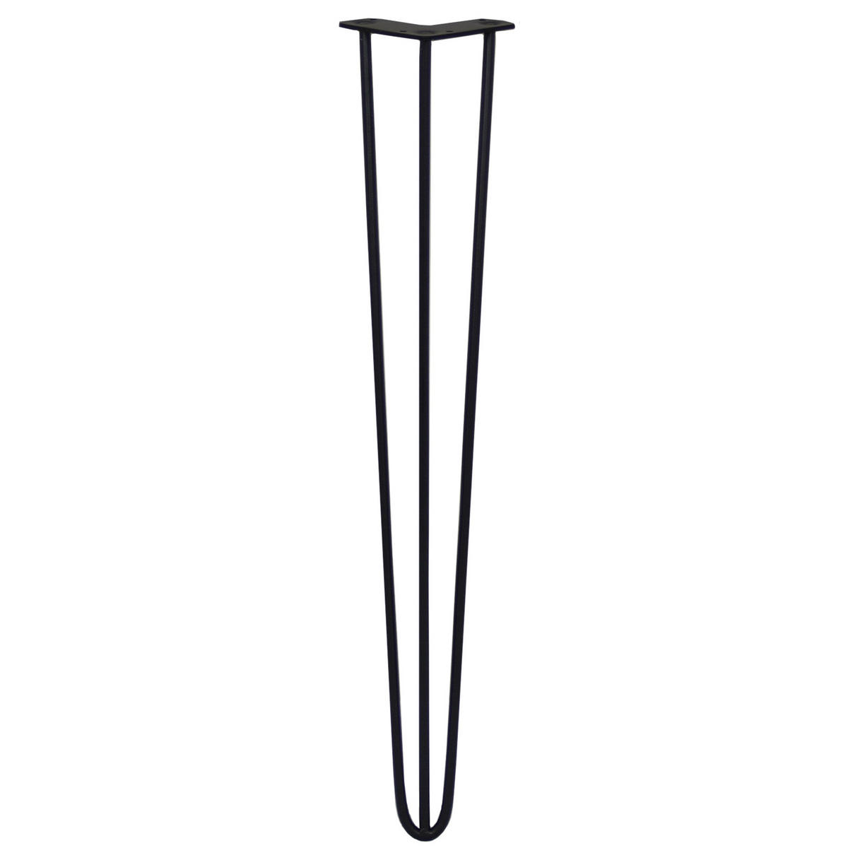 TISCHBEINESET 4 x Hairpin Legs 71cm -Schwarz - Schwarz, Metall (10/1/10cm) - Monstershop