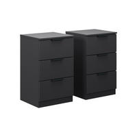 NOČNÍ STOLEK Fino Černá - černá, kompozitní dřevo (37.6/61.8/35cm) - Vicco