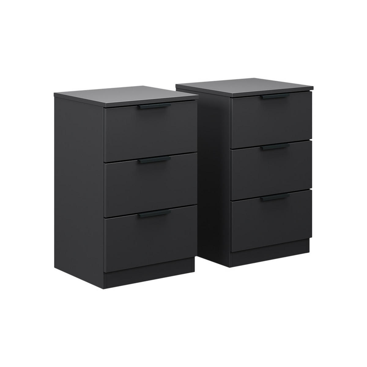 NOČNÍ STOLEK Fino Černá - černá, kompozitní dřevo (37.6/61.8/35cm) - Vicco