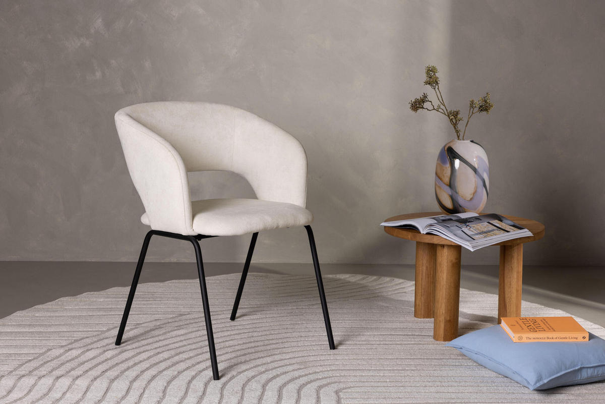 ESSZIMMERSTUHL DAY Beige 66x66x86 cm - Beige, Textil (66/86/66cm) - FURNLUX