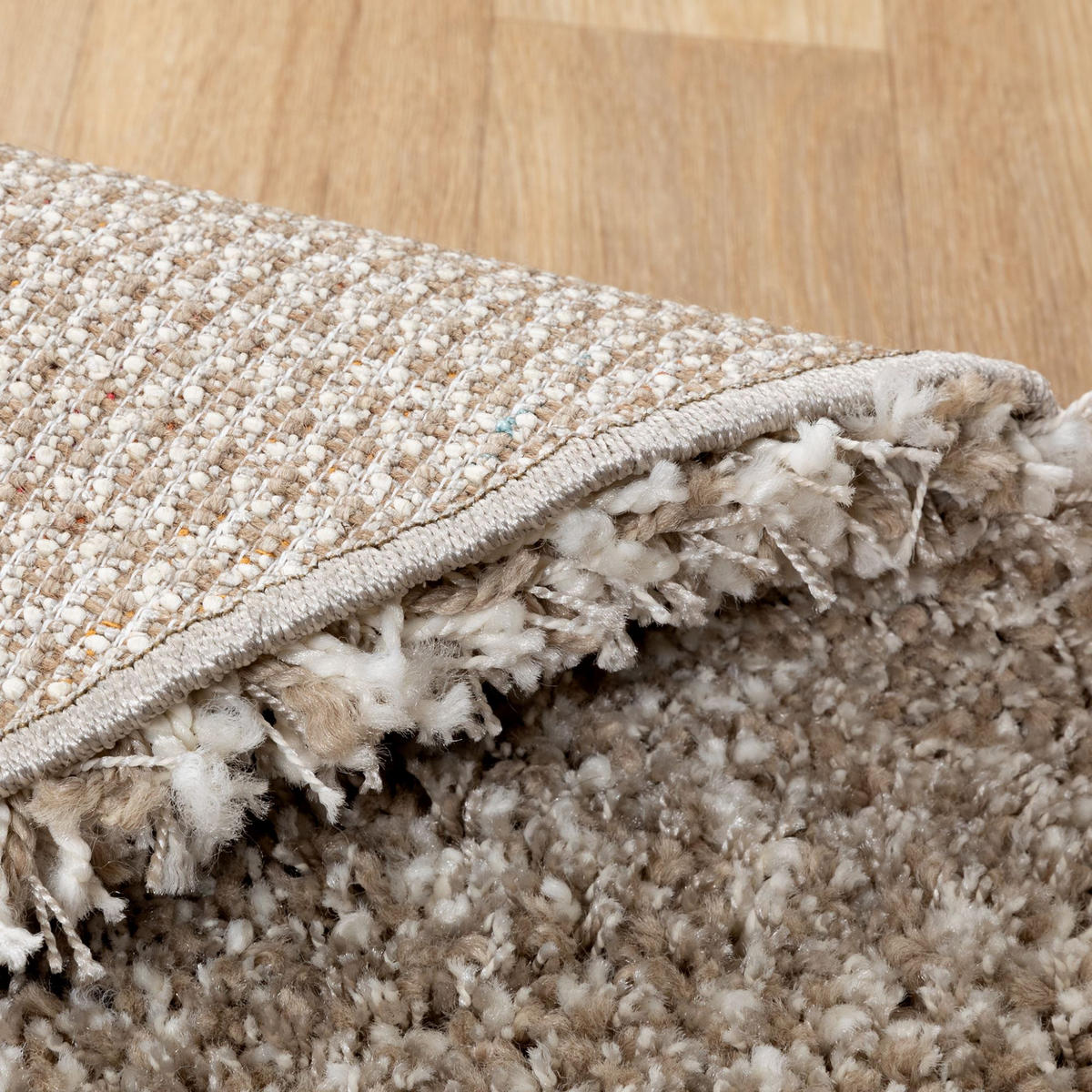HOCHFLORTEPPICH 120/120 cm Twilight rund - Sandfarben, Textil (120/120cm) - Steffensmeier