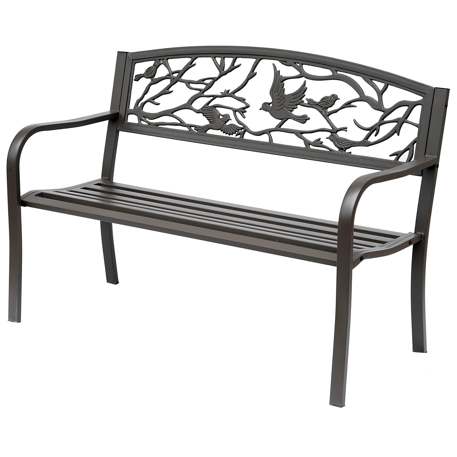 GARTENBANK DE-17750 Braun - Braun, Metall (127/85/60cm) - ComfortXL