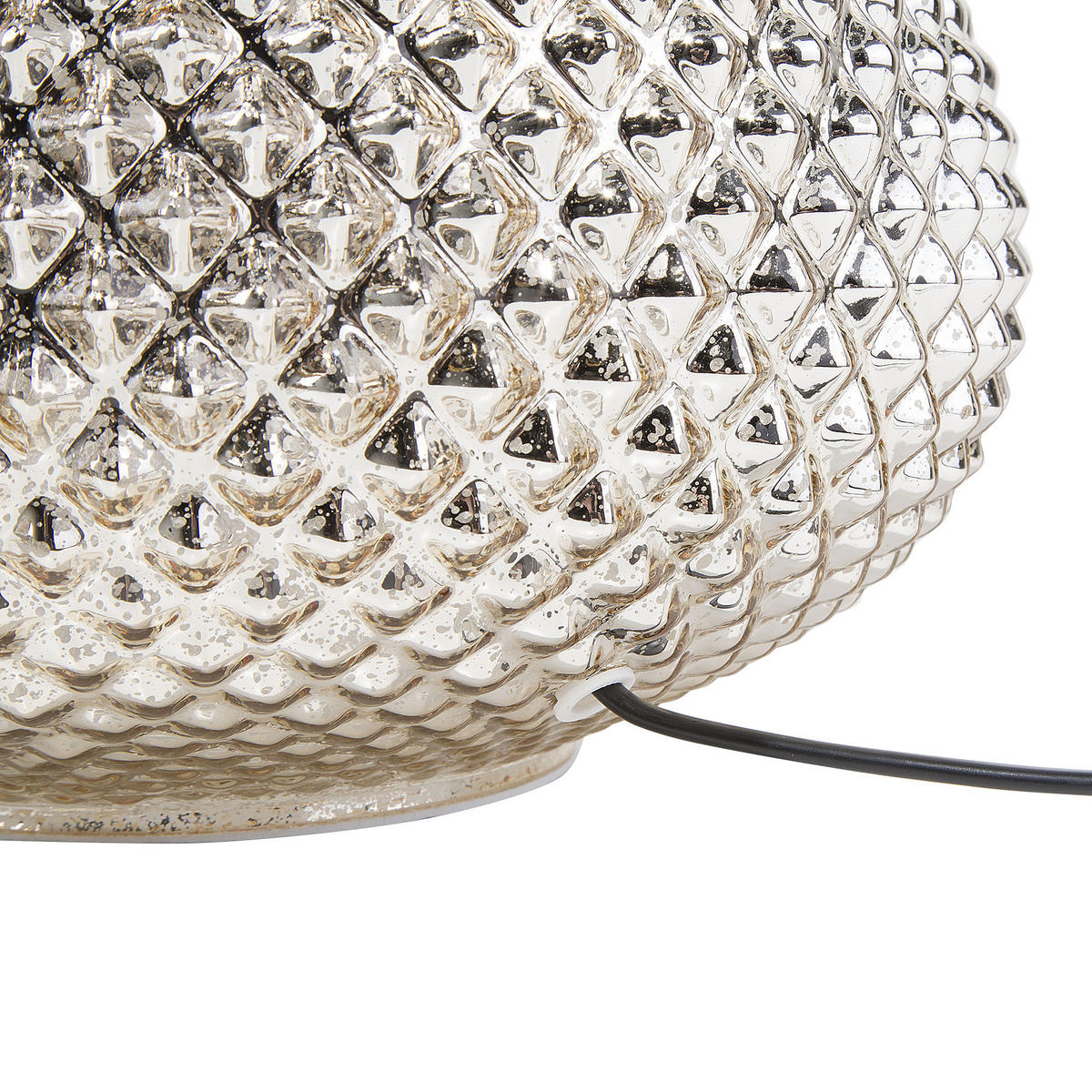 TISCHLAMPE Madon 32/32/45 cm - Goldfarben, Glas (32/32/45cm) - Beliani