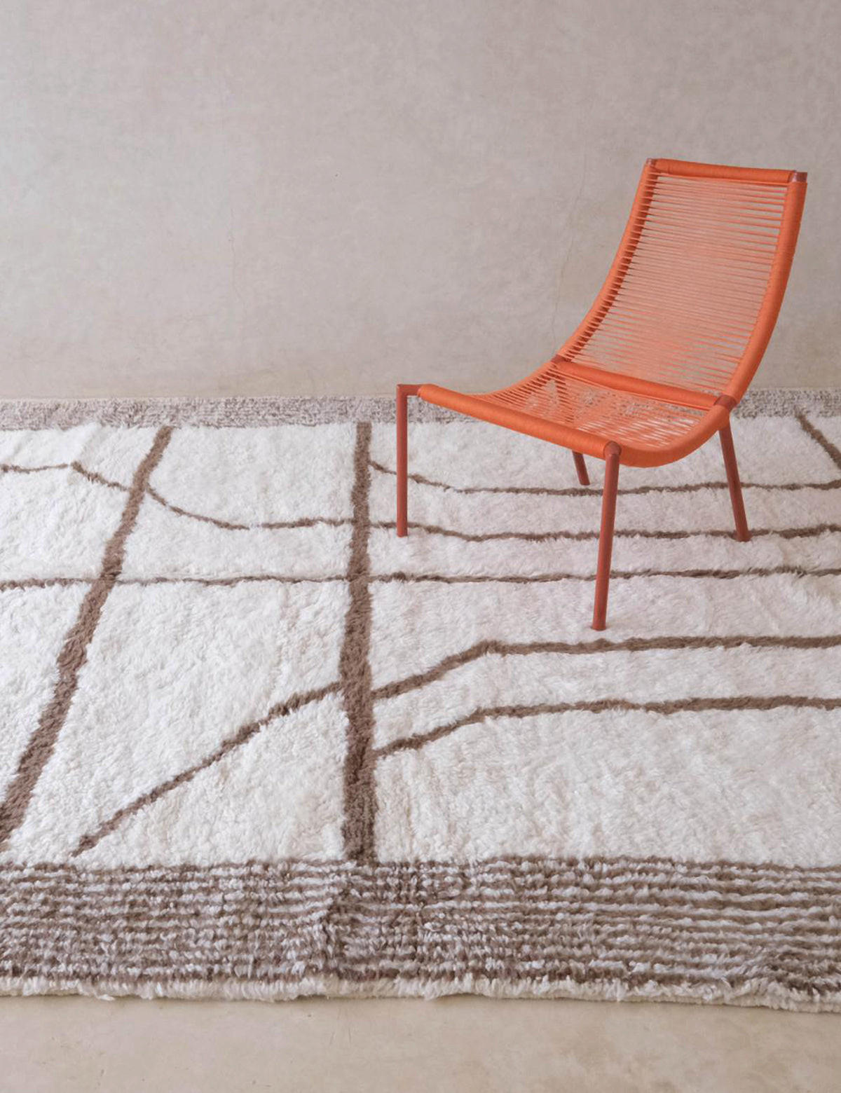 BERBERTEPPICH Grafik dekorativ 245x 352 cm - Braun, Naturmaterialien (245/352cm) - AFK Living
