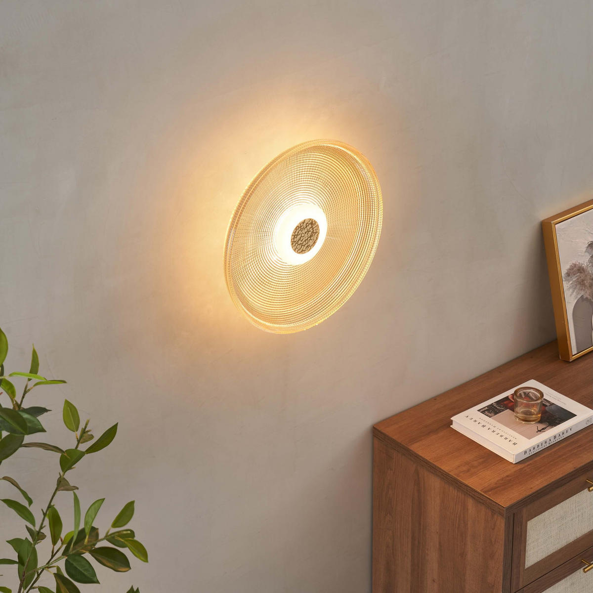 DECKENLEUCHTE Ossara, Schwarz und Bernstein, 10cm - Bernsteinfarben, Glas (10/40/40cm) - KOSILUM