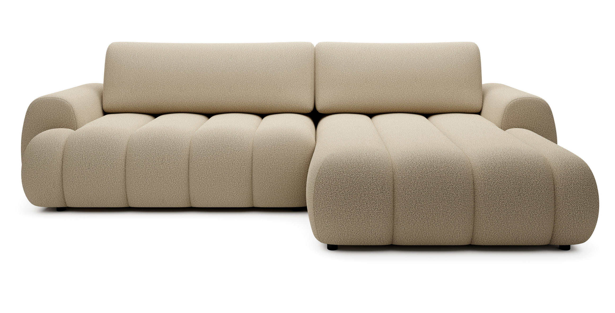 ECKSOFA mit Bettkasten Puro 270 cm, Rechts, Beige - Beige, Holz (168/272cm) - Emporius