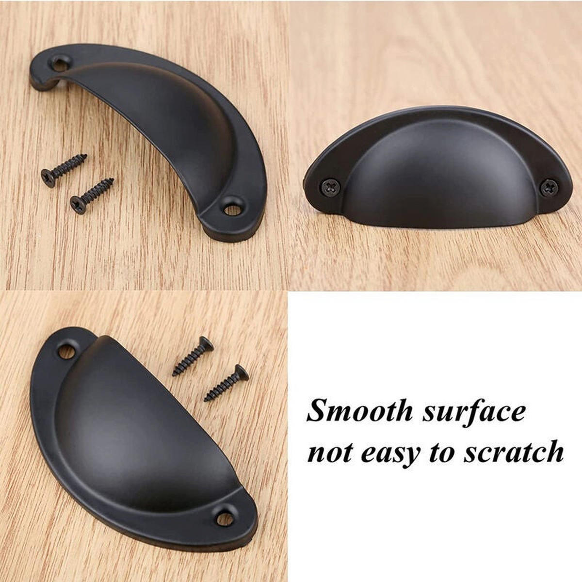 MÖBELGRIFF Schwarz 12er-Set 82 mm - Schwarz, Metall (3.5/2.5/8cm)