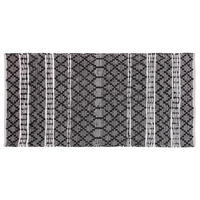 KOBEREC pletený Fehimli 150/80 cm - černá, kožešina (80/150cm) - Beliani