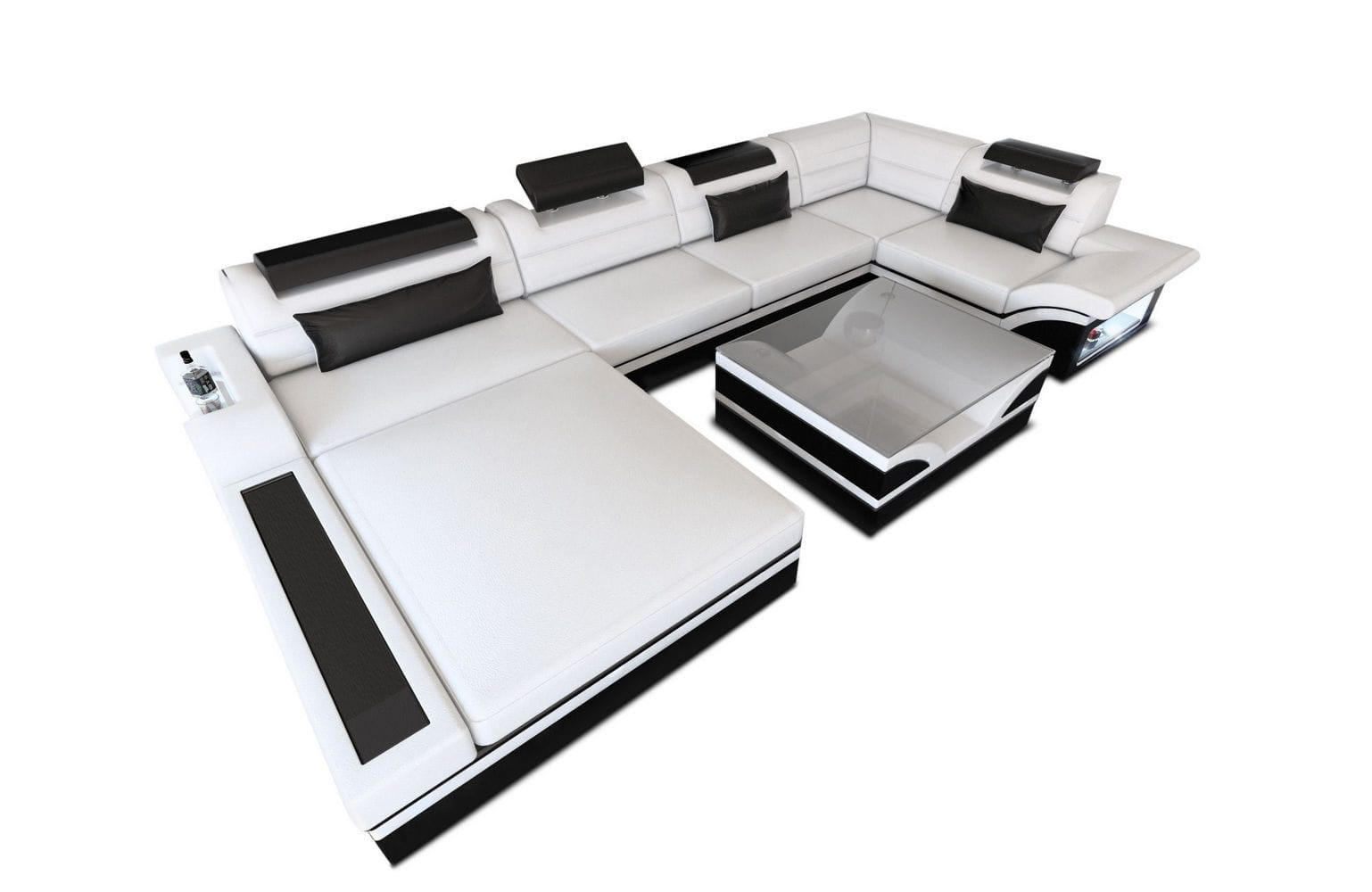 XXXLutz Sofa Weiß 372x78x214 cm
