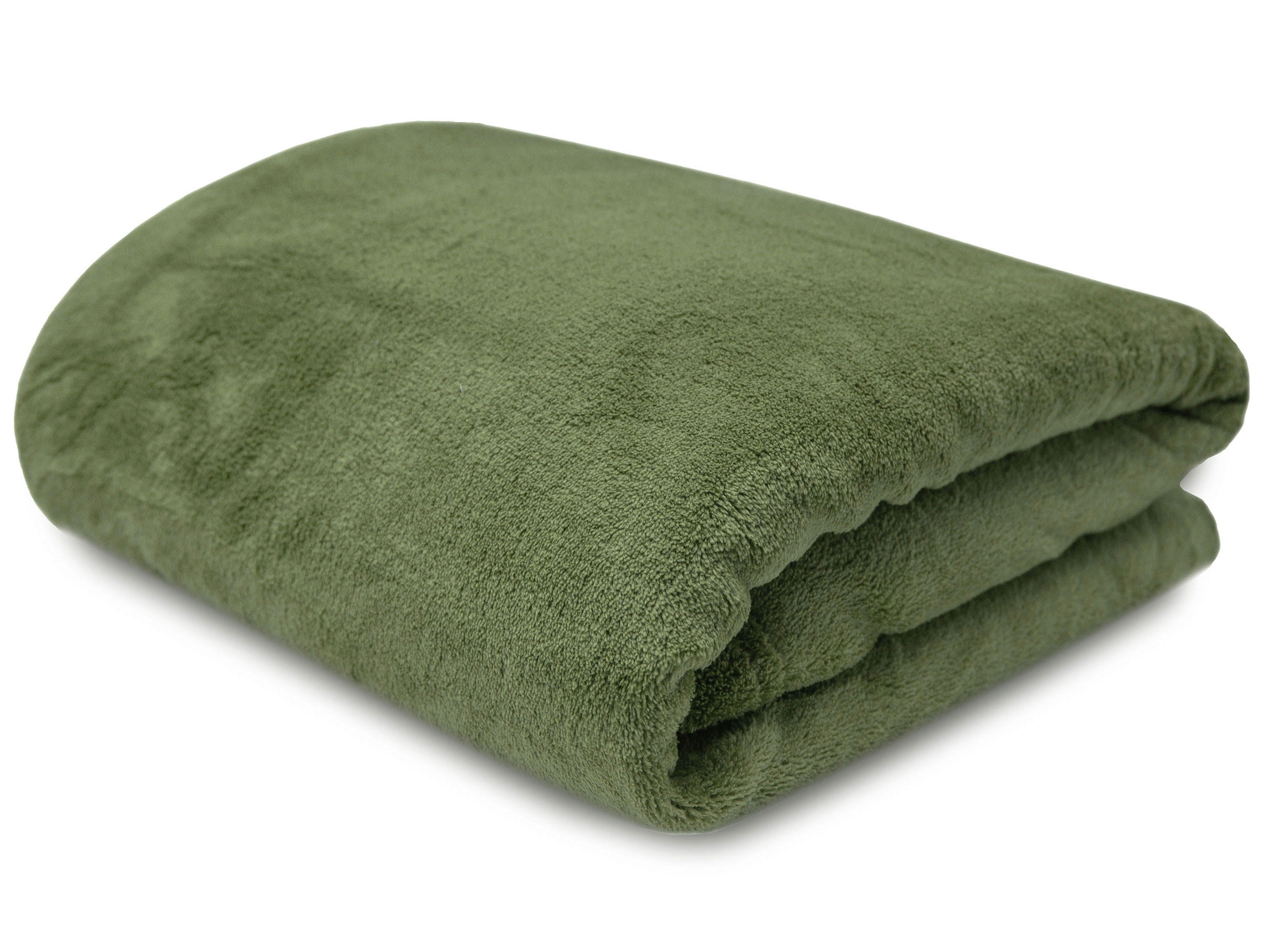 KUSCHELDECKE, 220x240 cm, 100% Polyester - Olivgrün, Textil (220/240cm) - Zollner