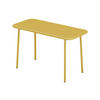 GARTENTISCH - 4 -Sitzer - Stahl - senffarben - POPAYAN - Gelb, Metall (37/80/49cm) - Vente-Unique