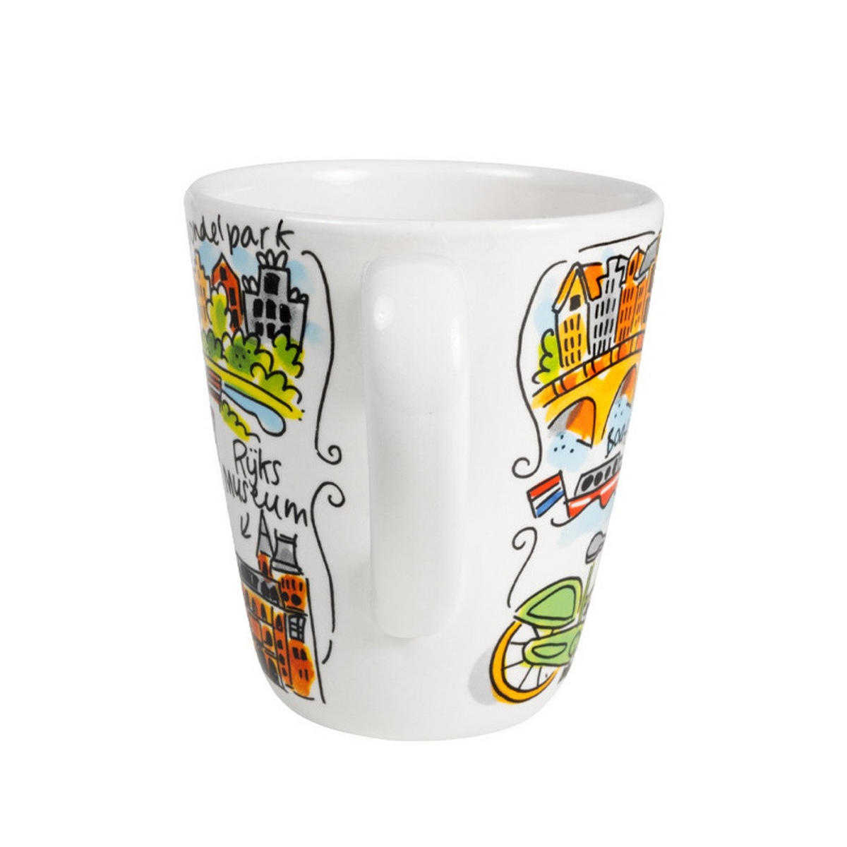 BECHER Blond City Icon Amsterdam in Bunt - 350 ml - Multicolor, Keramik (0.35L) - Blond Amsterdam