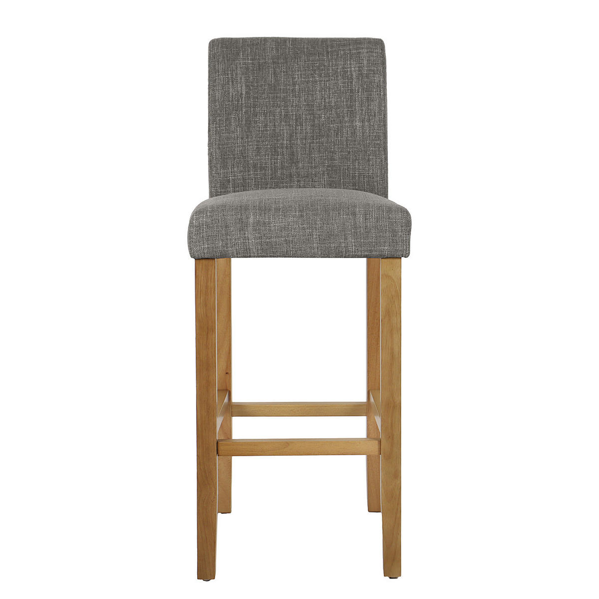 BARSTUHL - 2er-Set - Grau, Holz/Textil (43/109/54cm) - home24