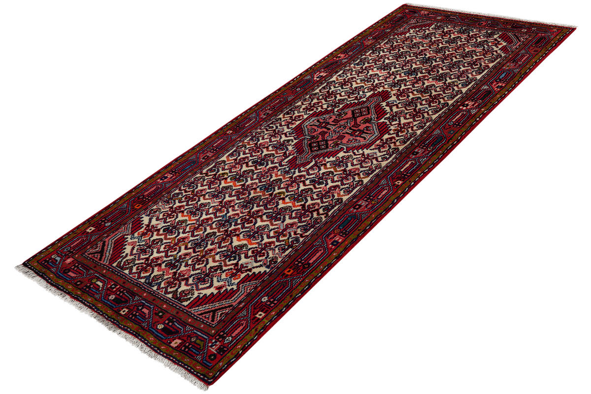 LÄUFER Orient handgeknüpft Assadabad Beige 193/77 cm Schurwolle - Beige, Textil (77/193cm) - Looma