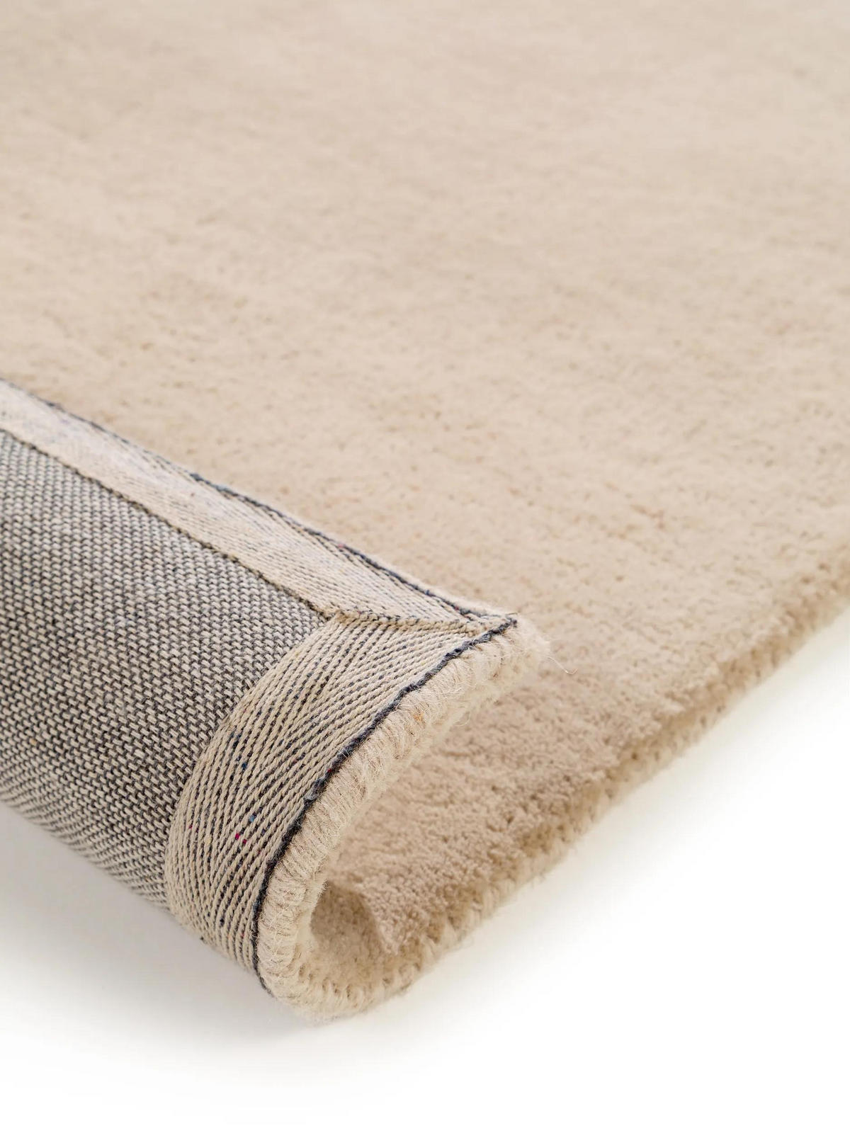 WOLLTEPPICH-LÄUFER Bent Cream 70x200 cm - Creme, Naturmaterialien/Textil (70/200cm) - benuta Nest