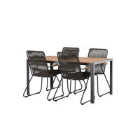 GARTENSET schwarz - Schwarz, Holzwerkstoff - ebuy24