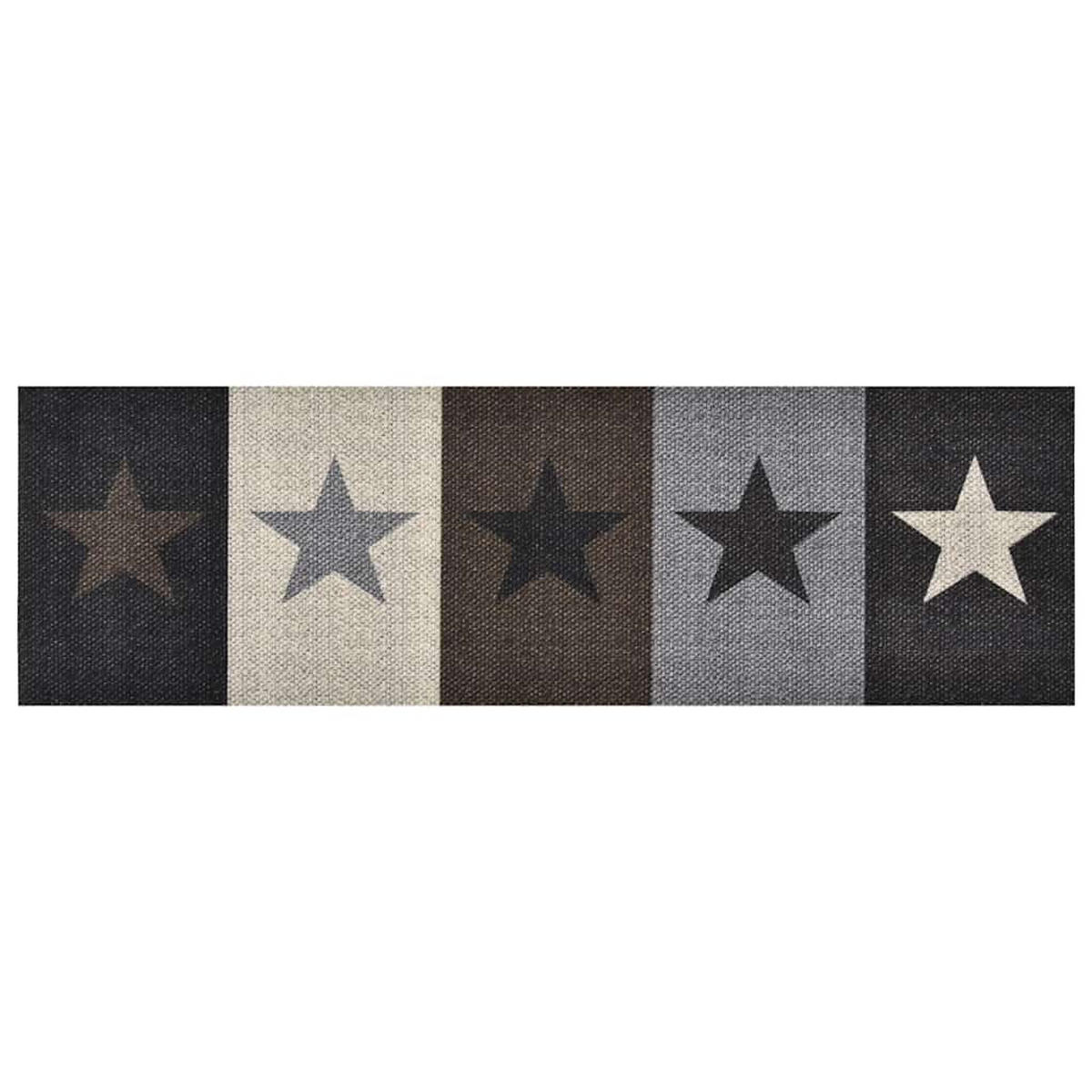 KÜCHENBODENMATTE Waschbar Stern 45/150 Cm - Multicolor, Textil (45/150cm) - vidaXL