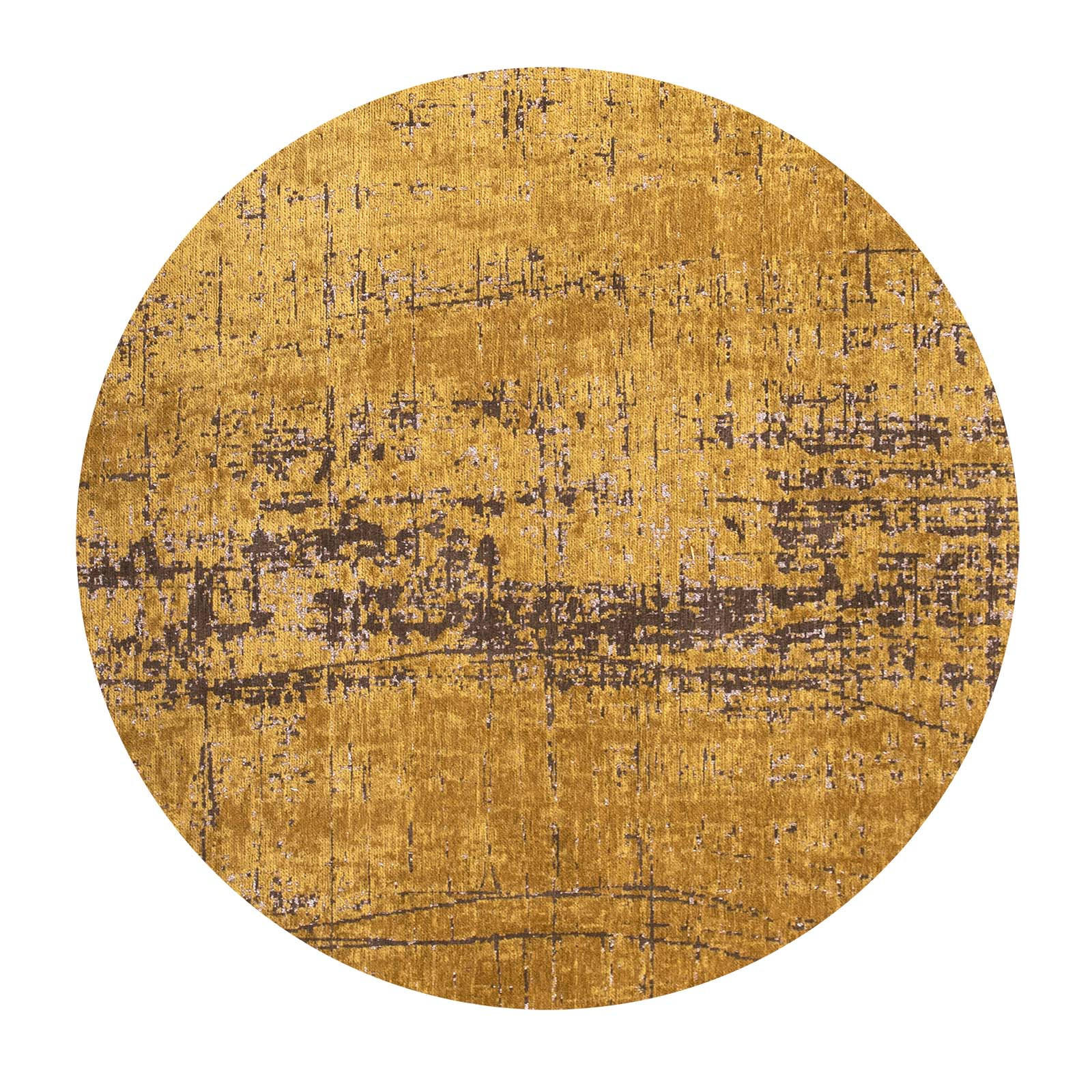 TEPPICH Liberty Gold Mad Men 240/240 cm - Gelb, Textil (240/240cm) - Louis De Poortere