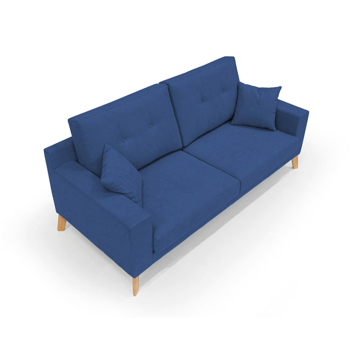 LINEARSOFA Danish - Blau, Textil (206/95/91cm) - Divani.store