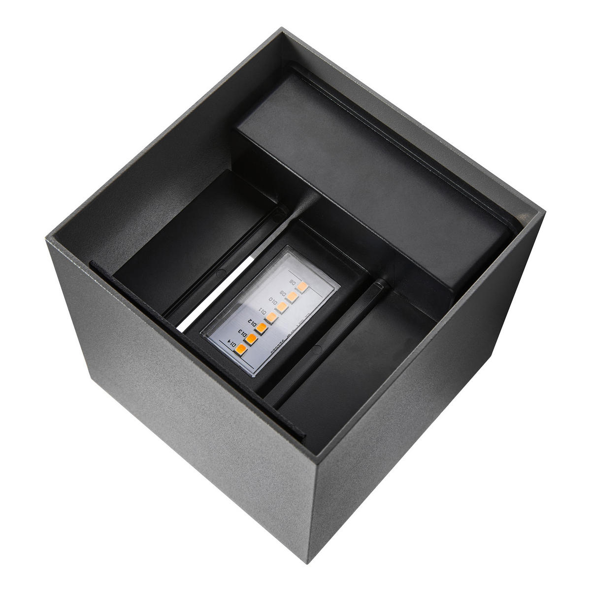 WANDLEUCHTE Milda - Schwarz - 10/10 cm - Schwarz, Kunststoff (10/10/10cm) - Nordlux
