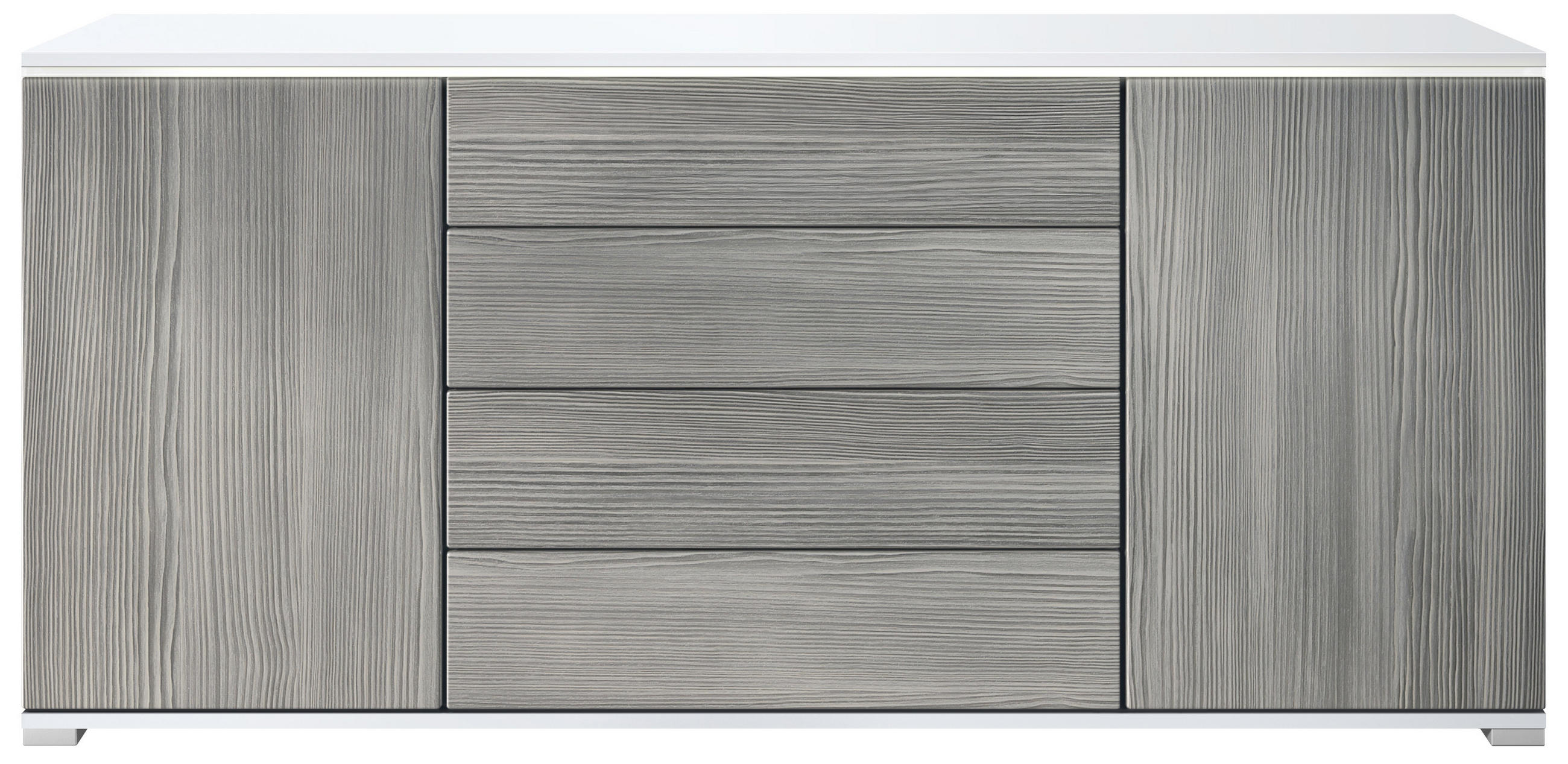 Vladon Sideboard Anthrazit 166.5x75.5x35 cm