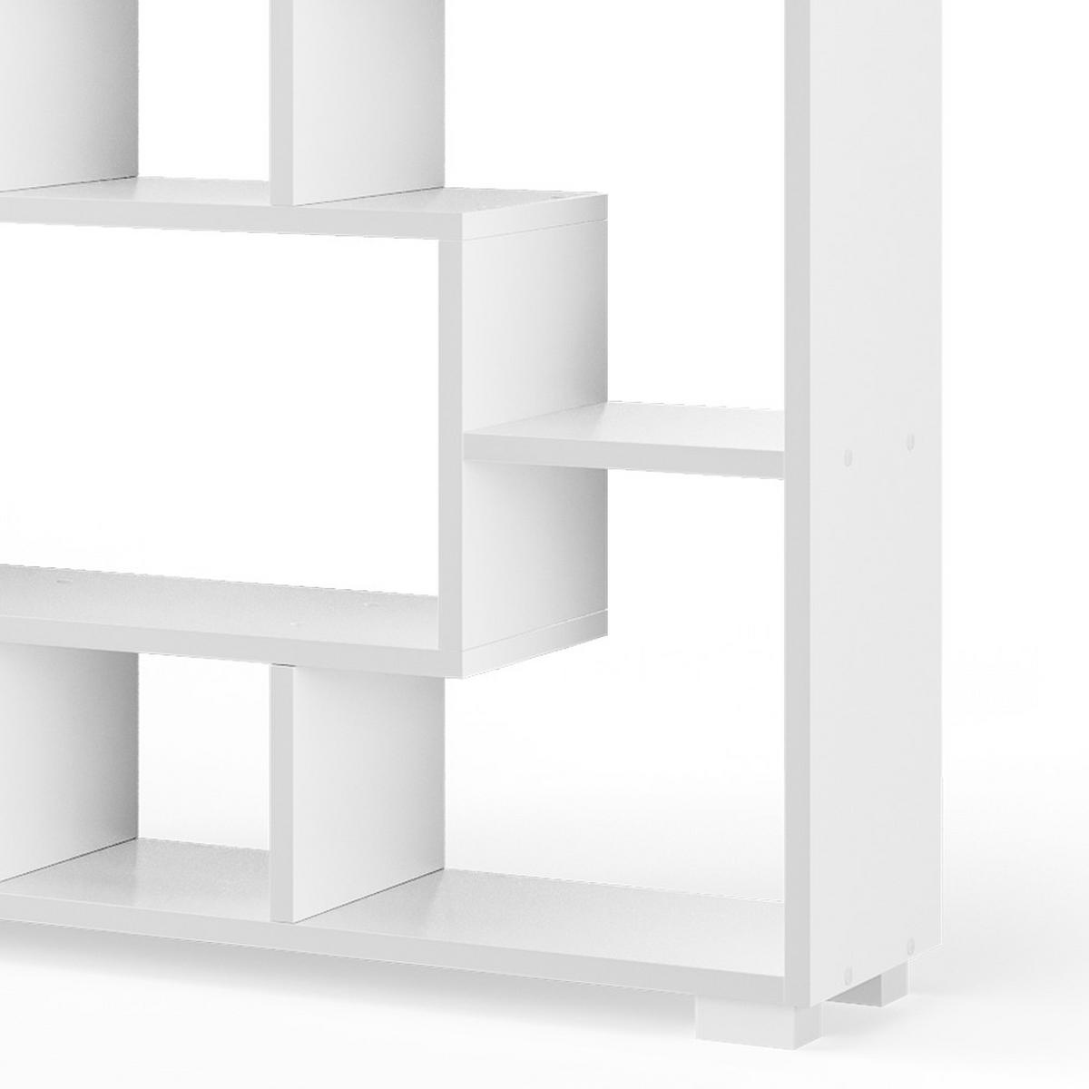 RAUMTEILER Domus Weiß 60.2 x 90 cm 7 Fächer - Weiß, Holzwerkstoff (60.2/90/20.1cm) - Vicco