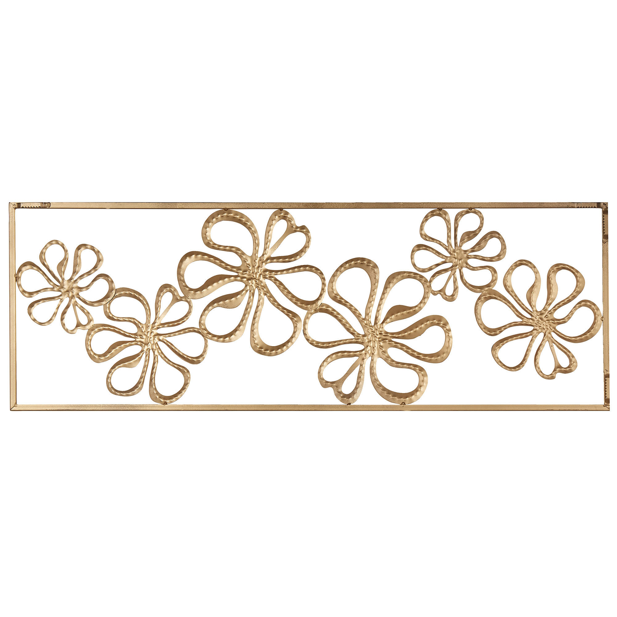 WANDDEKORATION Metall gold Cerium - Goldfarben, Metall (90/31/0.5cm) - Beliani