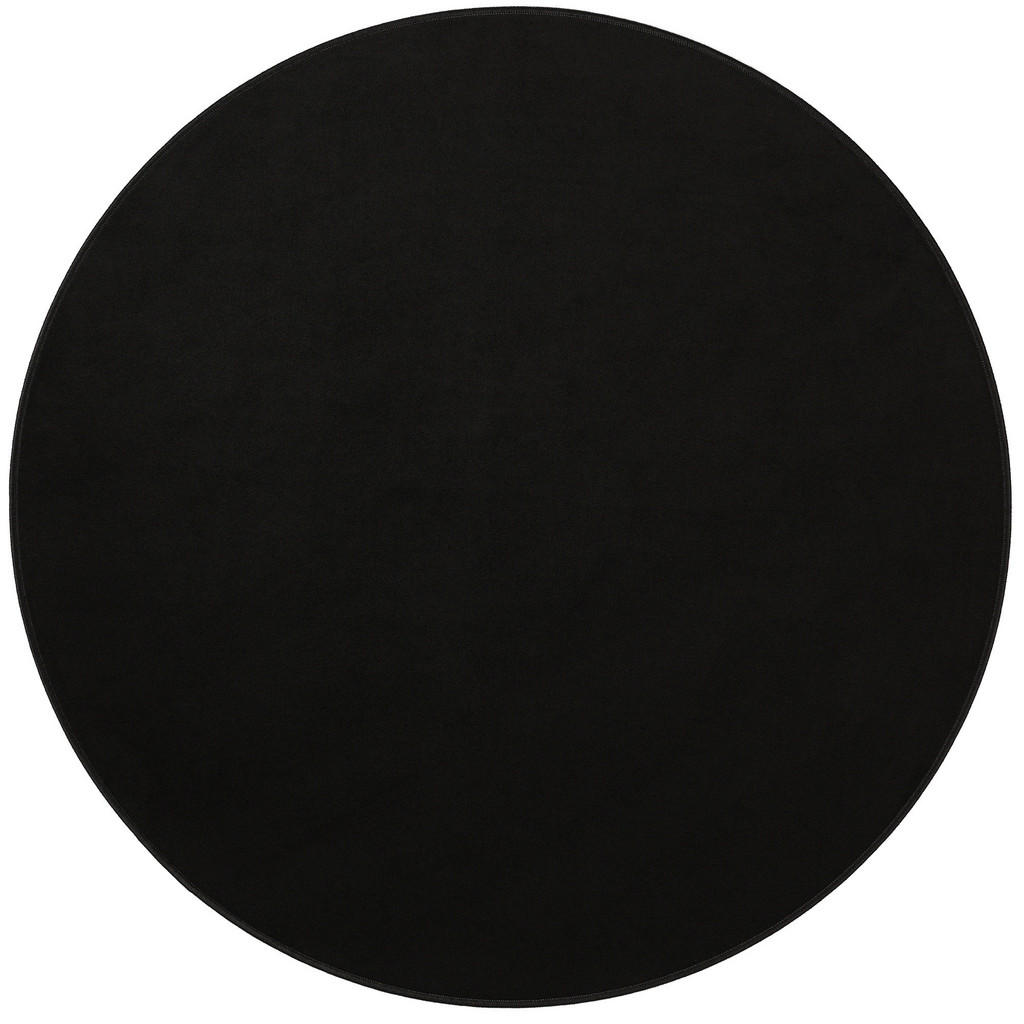 Thumbnail - Snapstyle Basic, Schwarz, Textil, Rund, 160x160 cm, Teppiche & Böden, Teppiche
