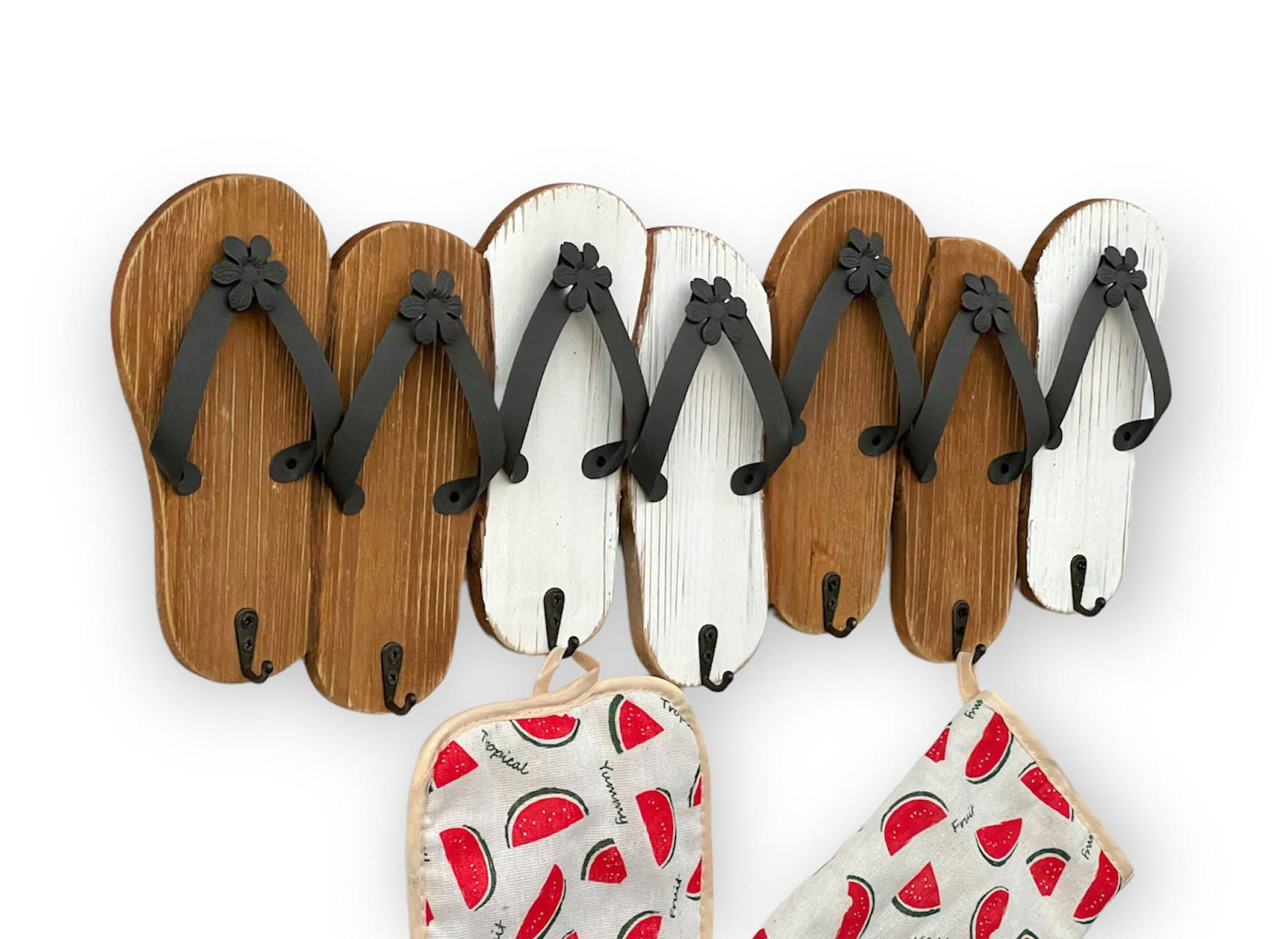 HAKENLEISTE Sandalen MR91 60 cm - Weiß, Holz (60/24/4.5cm) - DanDiBo