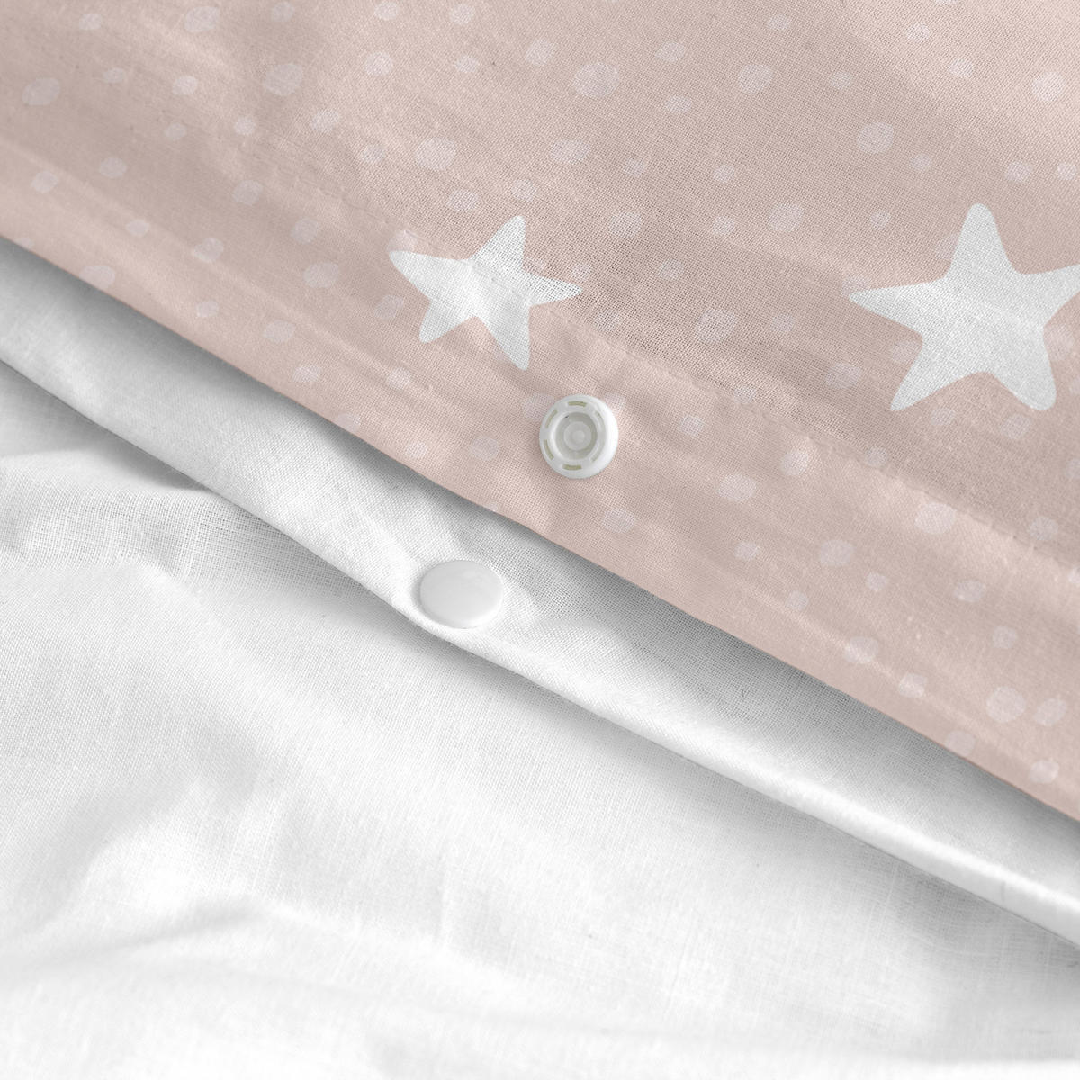 BETTBEZUG 2er-Set teiliges little star 100x120 cm (kinderbett) rosa - Pink, Textil (100/120cm) - Happy Friday