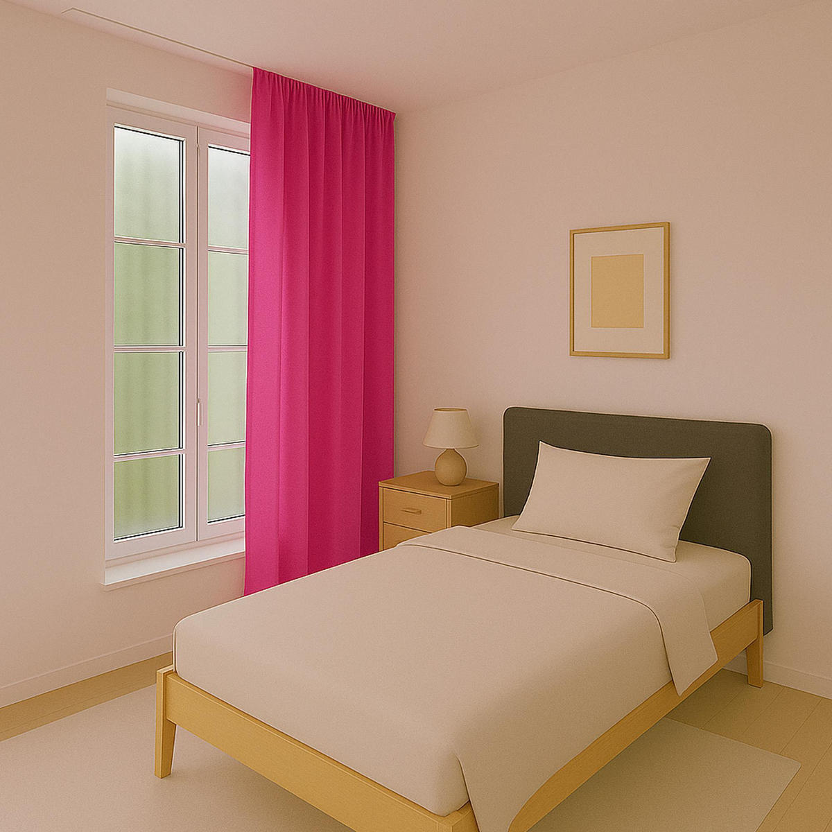 FERTIGVORHANG blickdicht 140x175 cm Universalband Pink - Pink, Textil (140/175cm) - Bestlivings