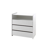 KOMMODE KIDDY Weiß 90x47x92 cm - Weiß, Holz (90/92/47cm) - FURNLUX
