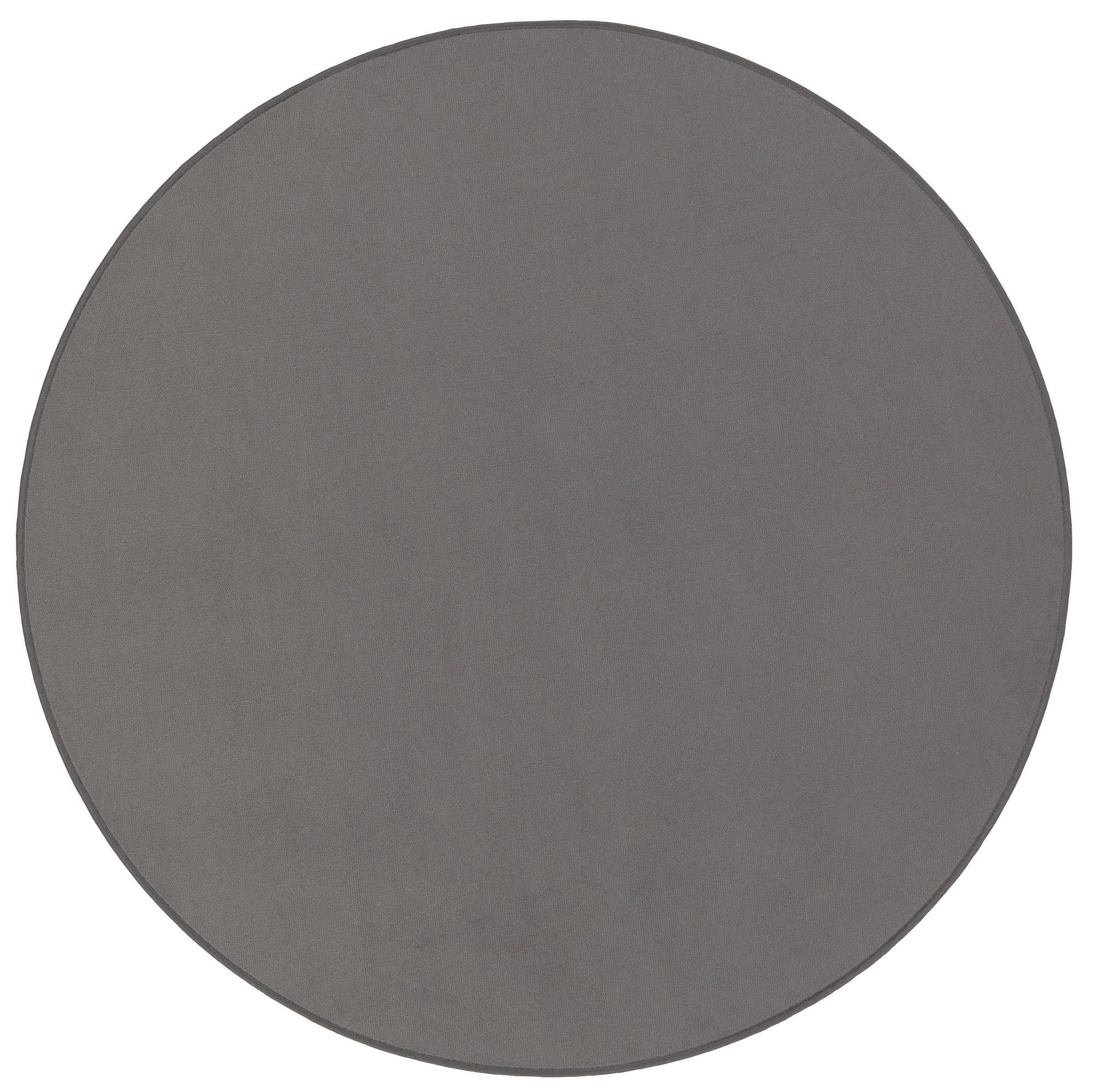 BASIC VELOURS TEPPICH CARLA RUND - Anthrazit, Textil (200/200cm) - Snapstyle