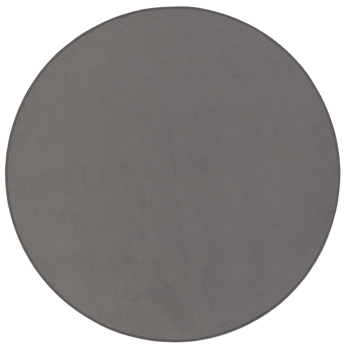 BASIC VELOURS TEPPICH CARLA RUND - Anthrazit, Textil (100/100cm) - Snapstyle