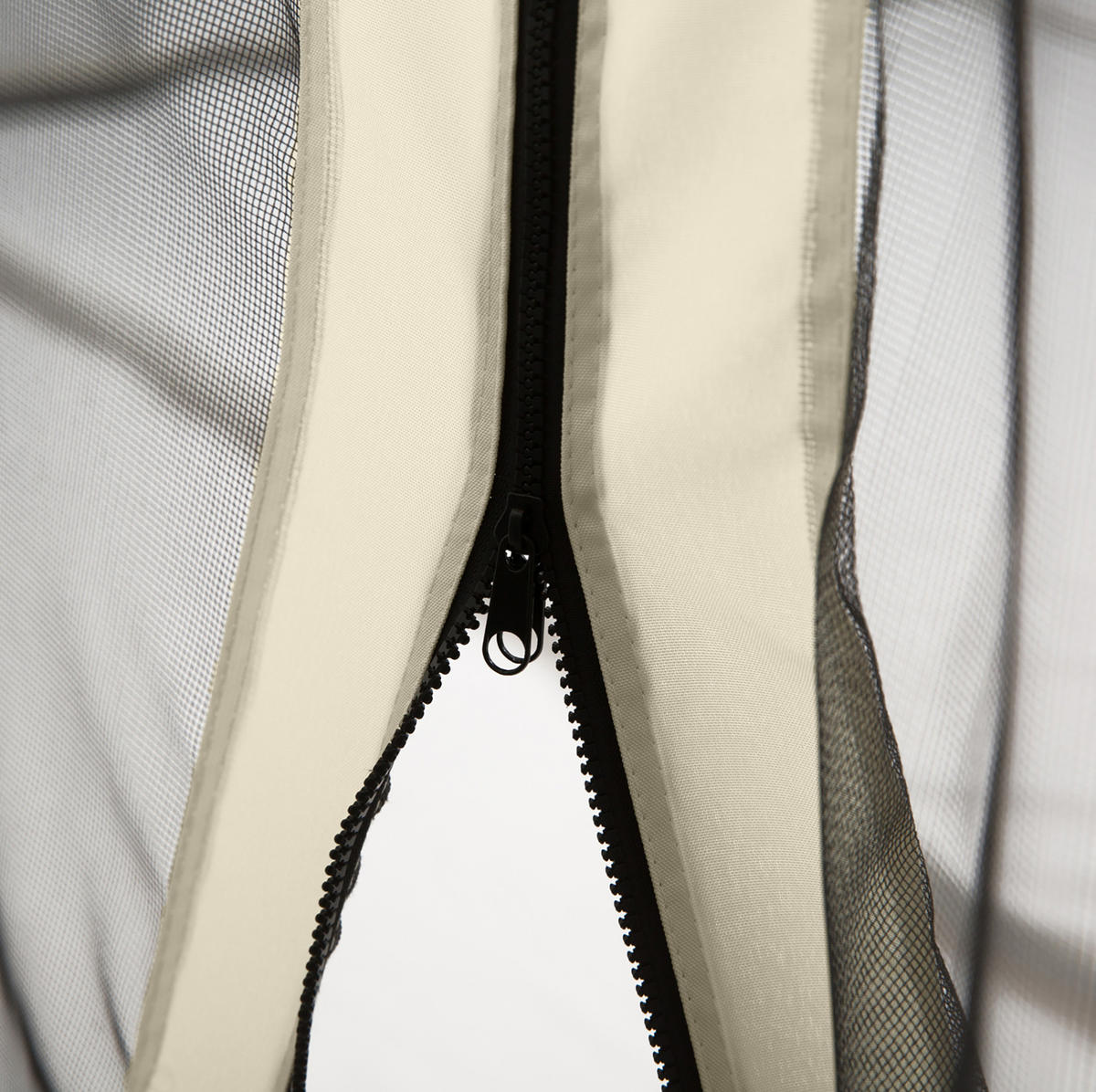 MOSKITONETZ für Pavillon 300/400 cm mit Reißverschluss und Nylon-Mesh-Insektenschutz, Schwarz - Schwarz, Textil (207/1/352cm) - Redom