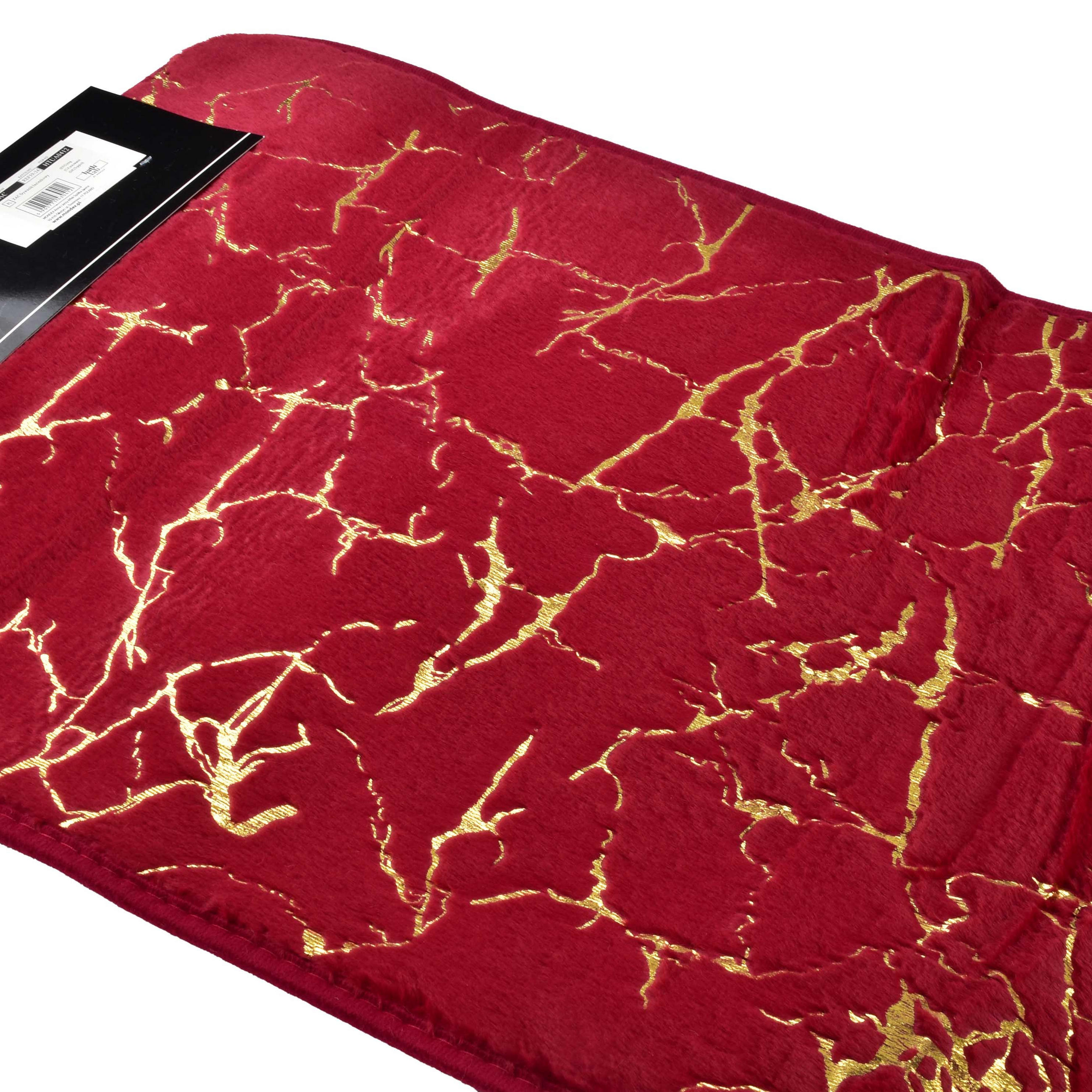 BADTEPPICH Zac Rot 58/40/2 cm Textilien - Rot, Textil (40/58cm) - Mondex