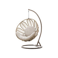 HÄNGESESSEL Floressa - Beige, Metall (106/195/105cm) - MIRJAN24