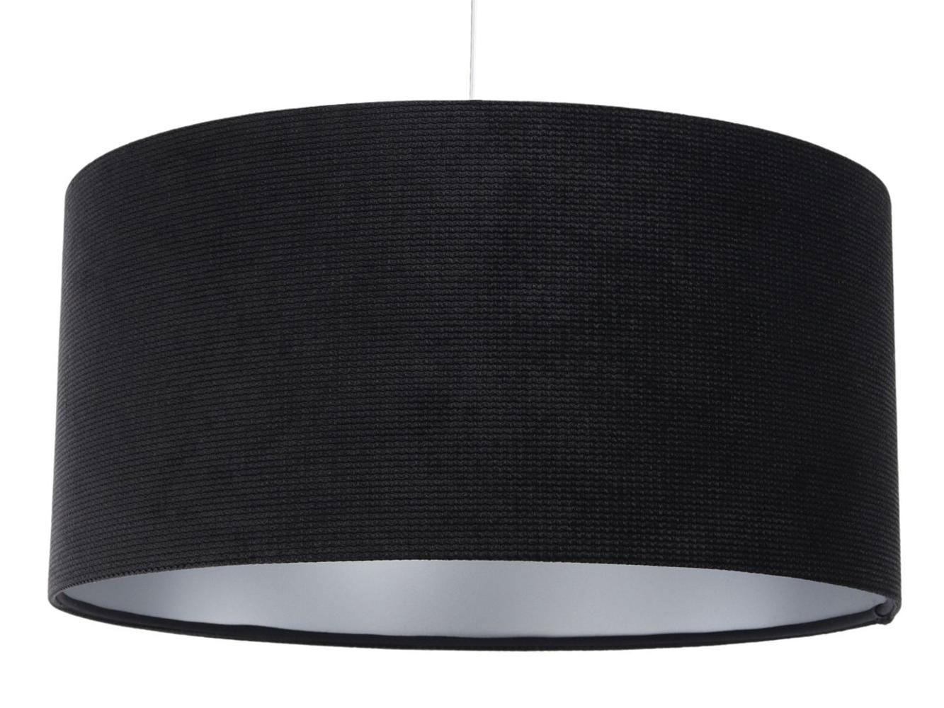 HÄNGELEUCHTE Schwarz 50/25 cm - Silberfarben/Schwarz, Kunststoff (50/0.6/25cm) - ONZENO