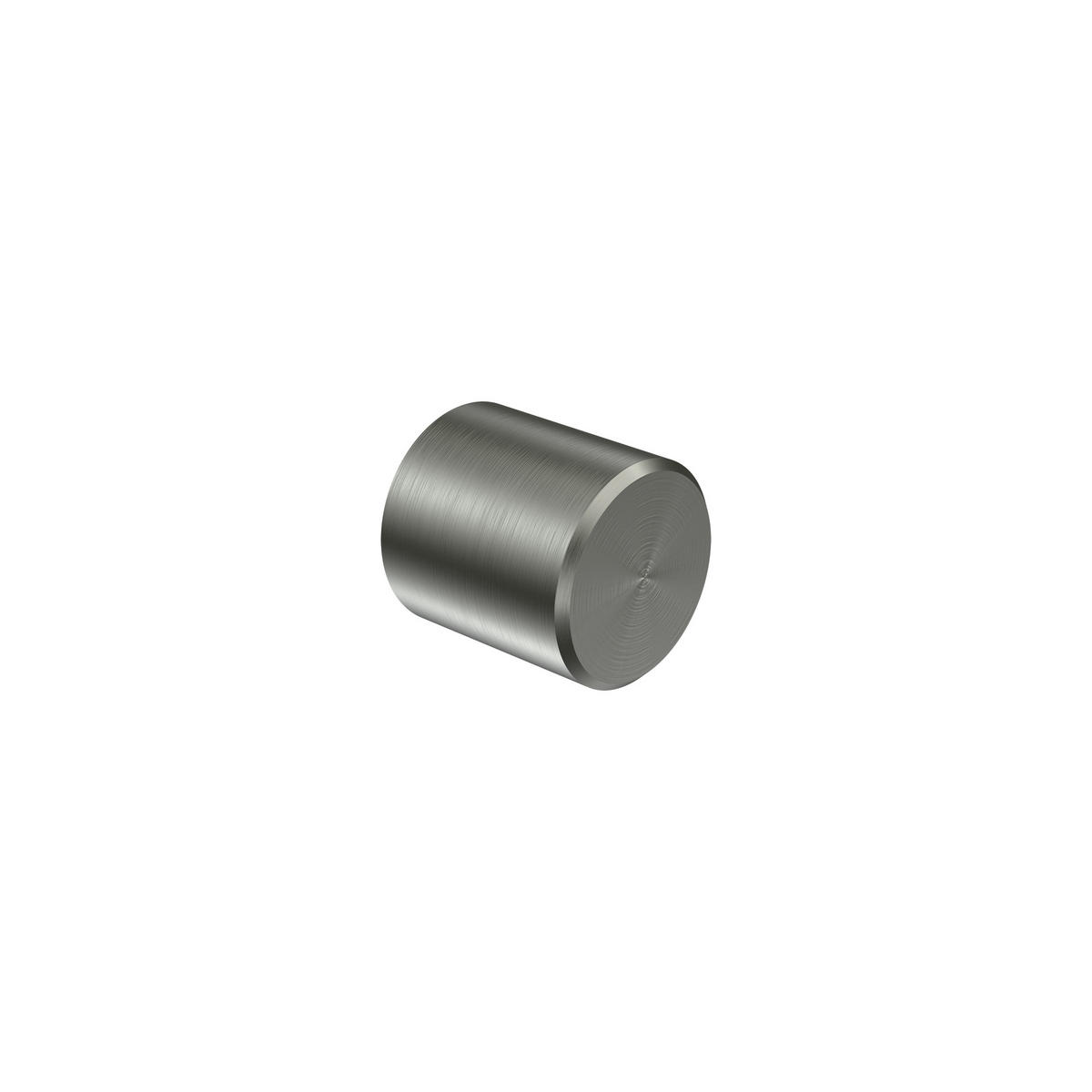 ENDSTÜCKE FÜR GARDINENSTANGEN 20 mm Ø, Santo Edelstahl-Optik, Packung 2 Stück - Edelstahlfarben, Metall (2.5/2.5/2.5cm) - INTERDECO