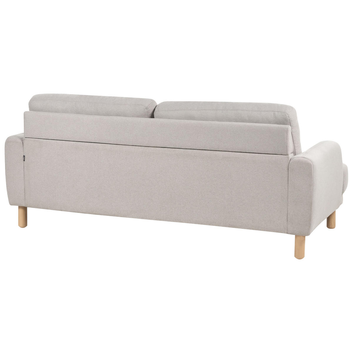 3-SITZER-SOFA Stoff taupe Tuve - Hellbraun/Beige, Textil (199/85/90cm) - Beliani