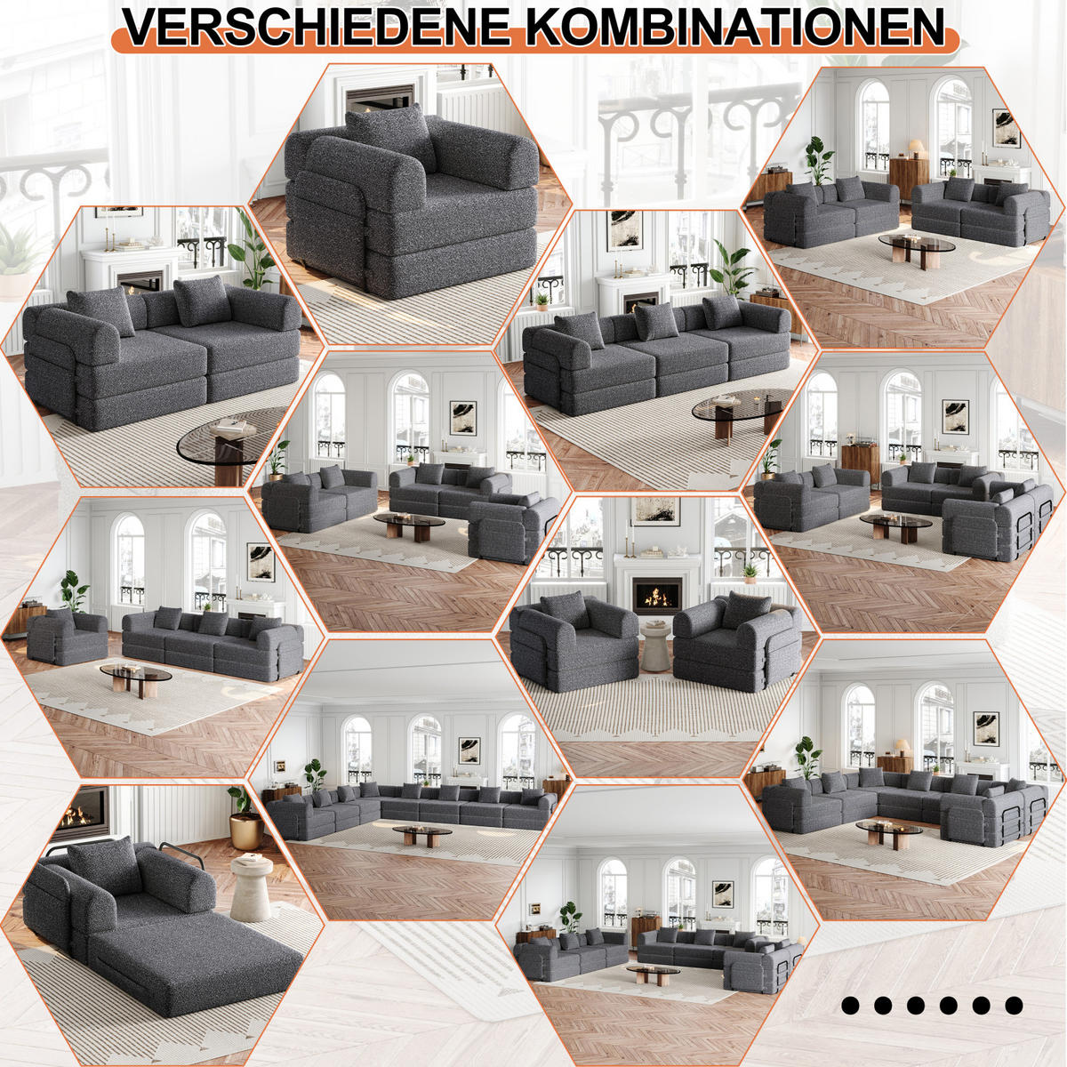 SOFA,SCHLAFSOFA 3 Sitzer Beige, 2 in 1 Sofa mit Bettfunktion, Metallrahmen, Stauraum - Grau, Textil (274/69/91cm) - PARAFTA HOME