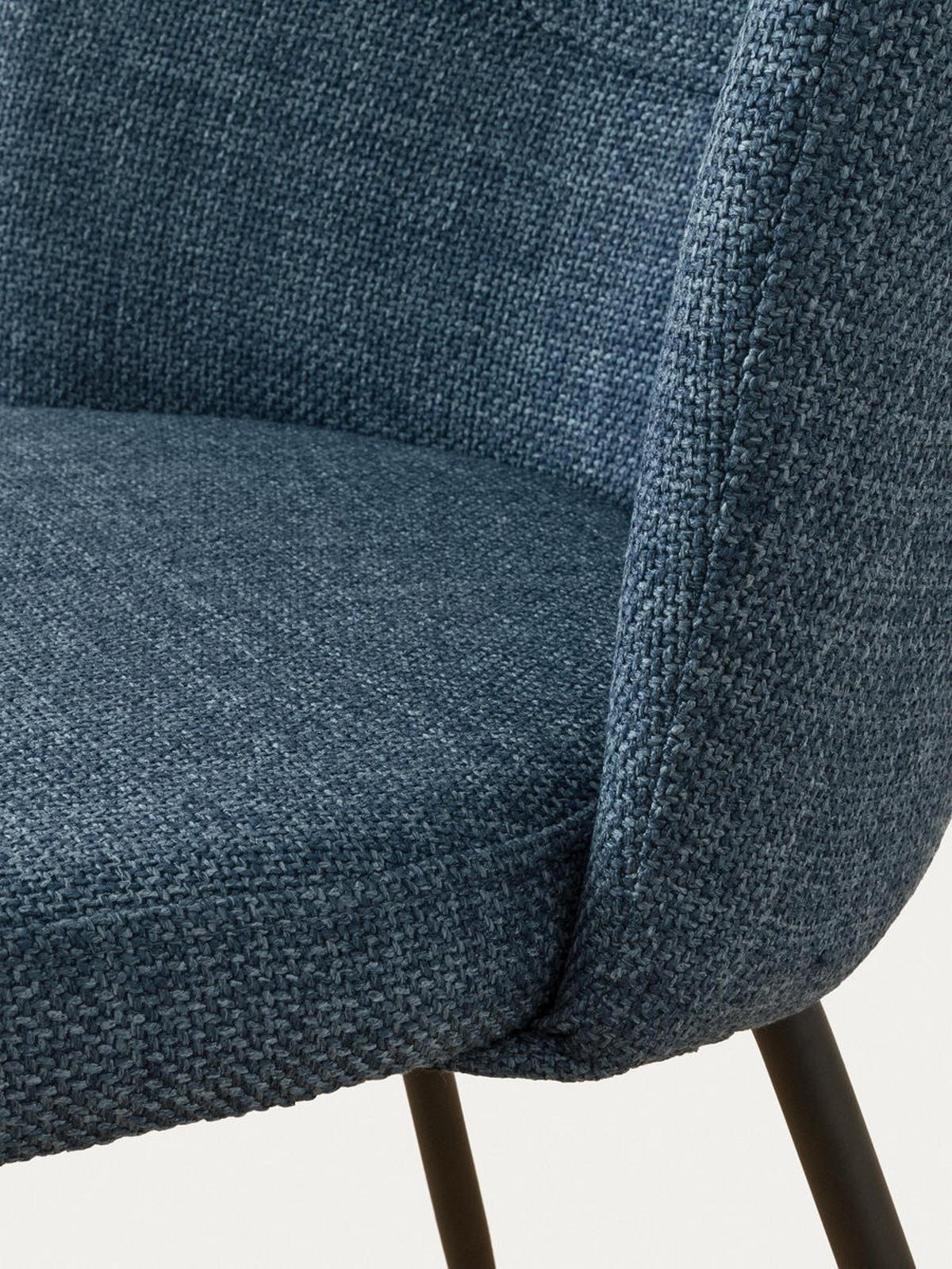 STUHL Beiz Blau 54 cm x 81 cm - Blau, Textil (54/81/59cm) - Kenay Home