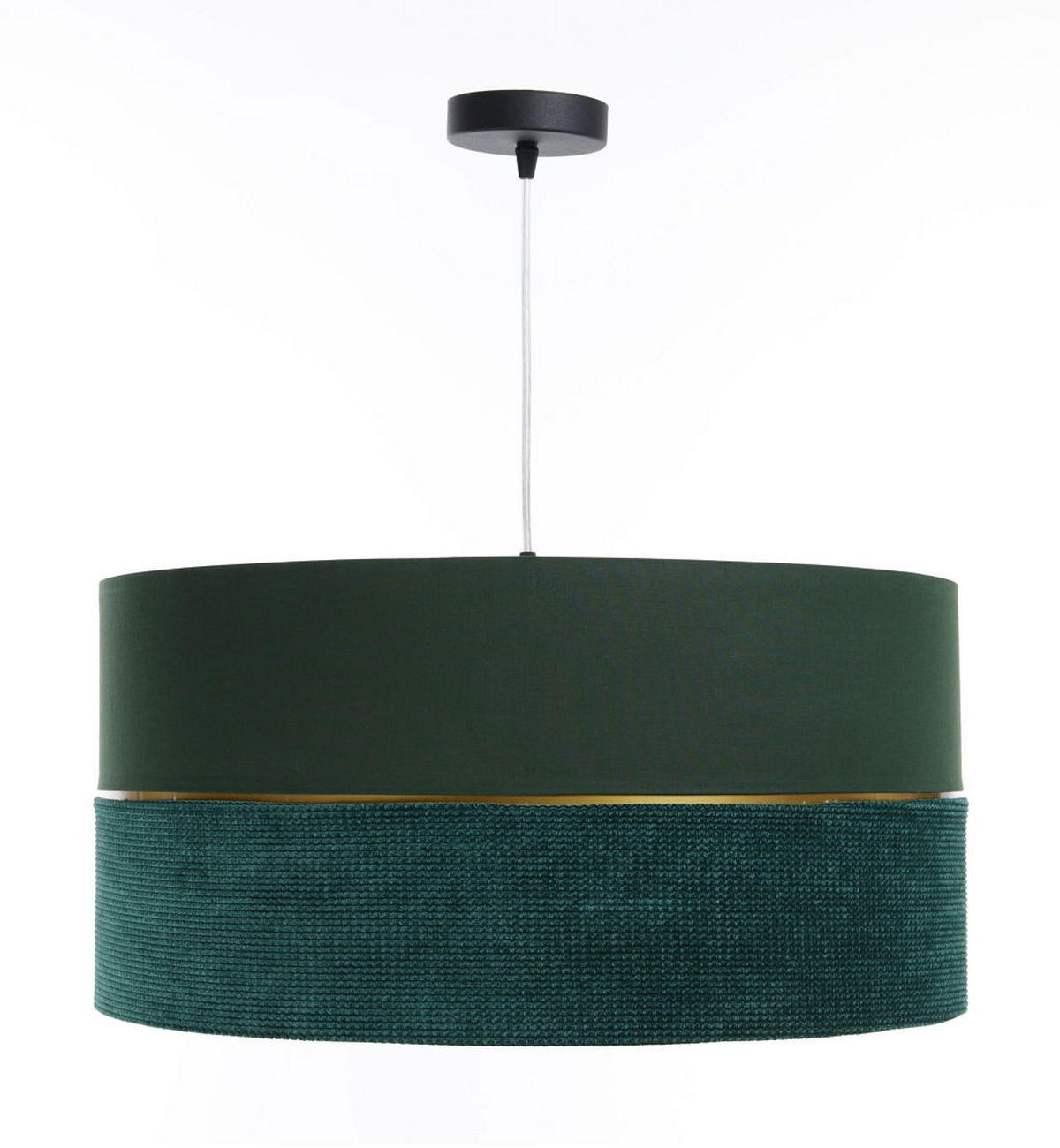 HÄNGELEUCHTE Grün 50/25 cm - Goldfarben/Grün, Kunststoff (50/0.8/25cm) - ONZENO
