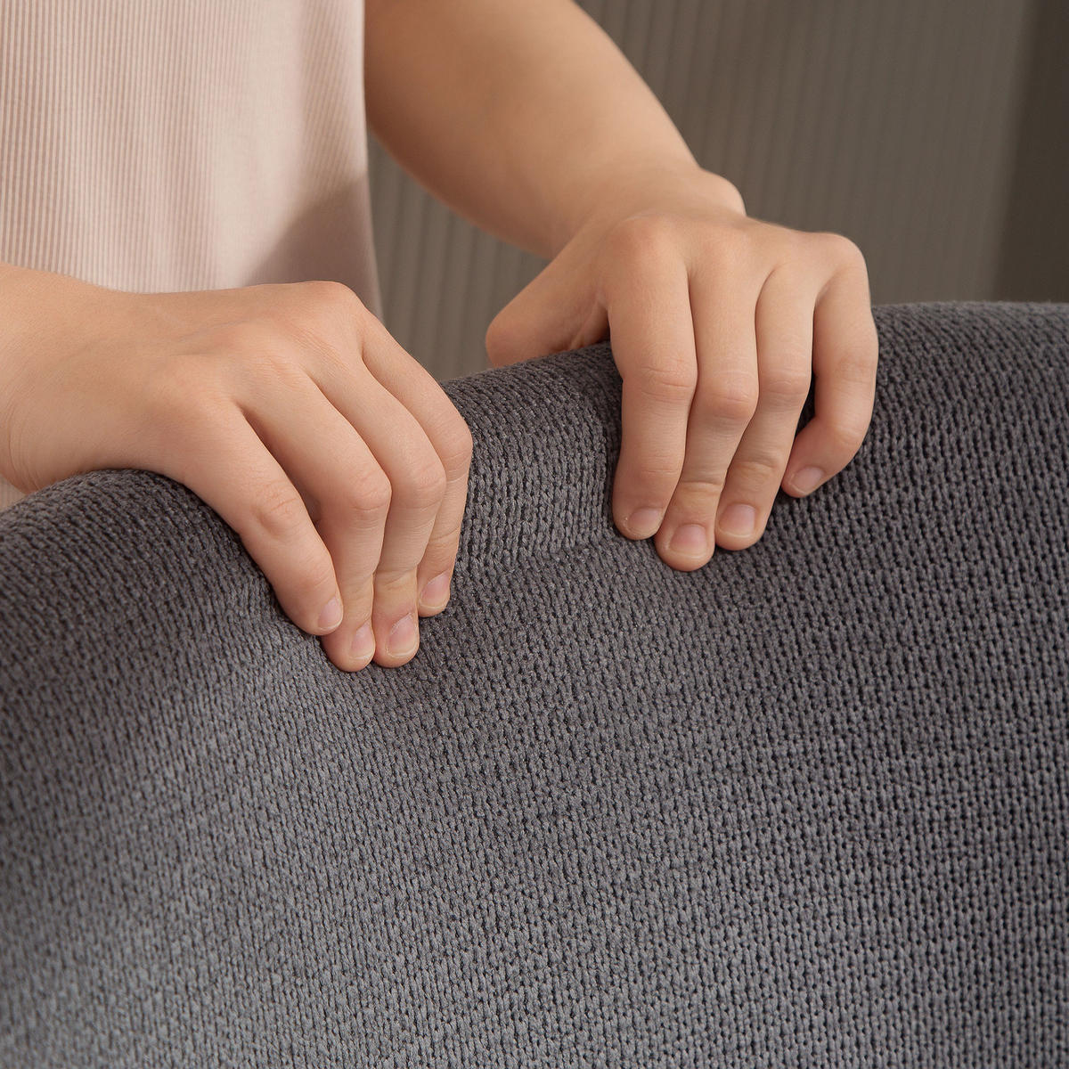 OHRENSESSEL Wohnzimmer Sessel Loungesessel Relaxsessel mit hoher Rückenlehne - Dunkelgrau, Textil (70/103.5/74.5cm) - HOMCOM